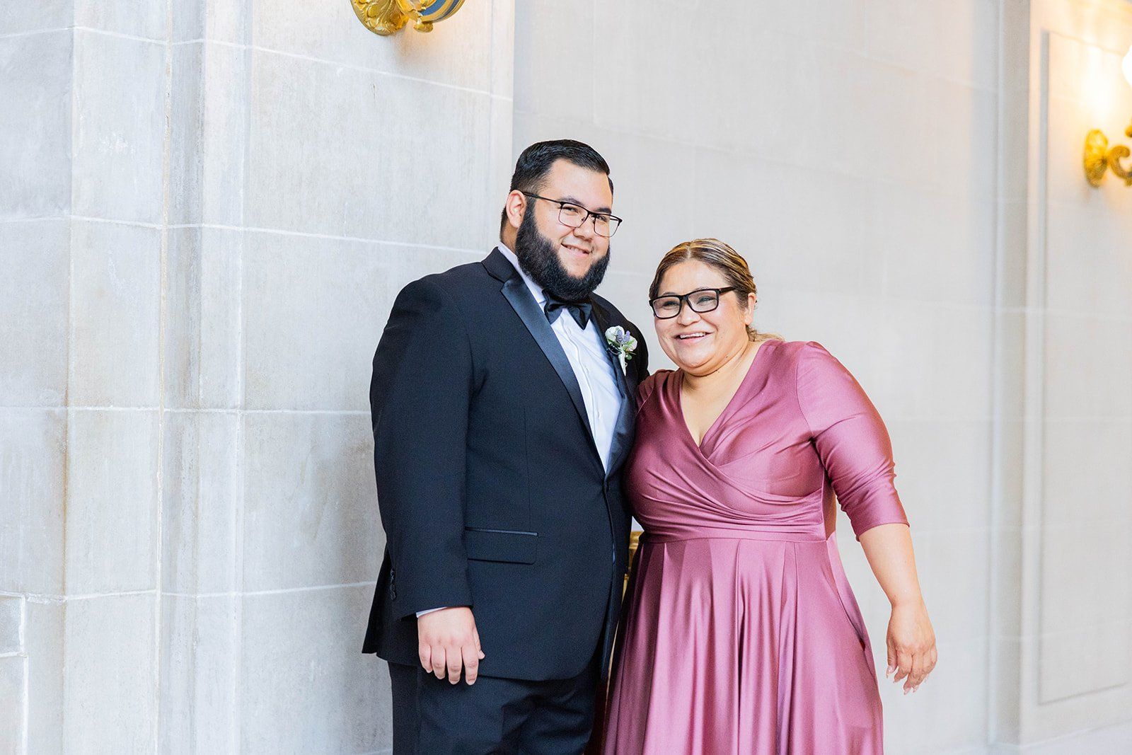 fourth-floor gallery city hall wedding + boudin bistro (planning-restart story), Portraits in the Marble