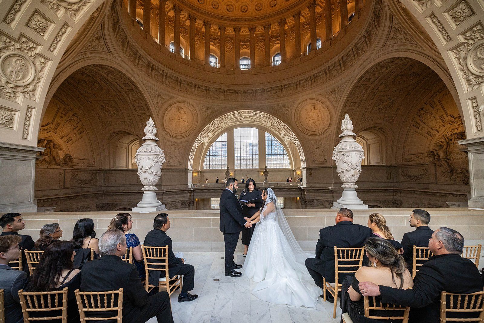 fourth-floor gallery city hall wedding + boudin bistro (planning-restart story), The Fourth Floor North Gallery