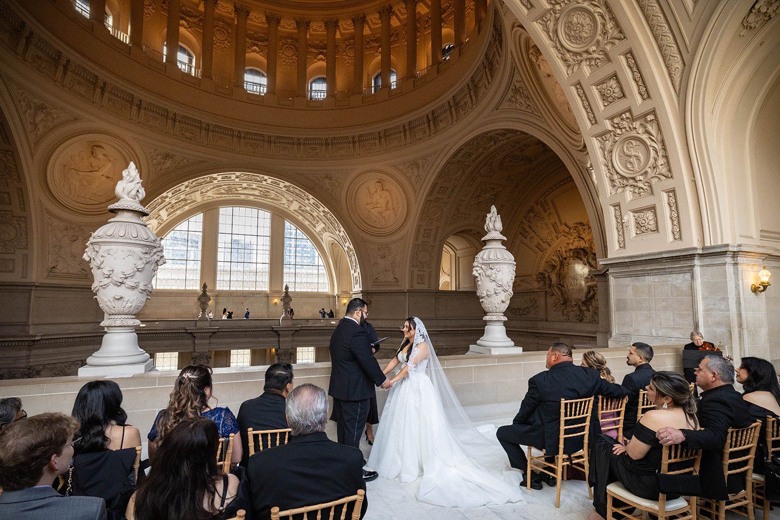 fourth-floor gallery city hall wedding + boudin bistro (planning-restart story), The Fourth Floor North Gallery
