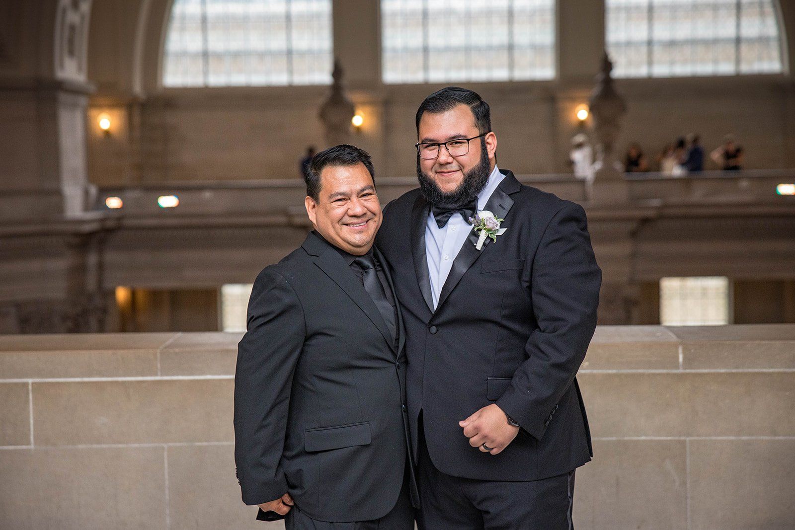 fourth-floor gallery city hall wedding + boudin bistro (planning-restart story), Portraits in the Marble