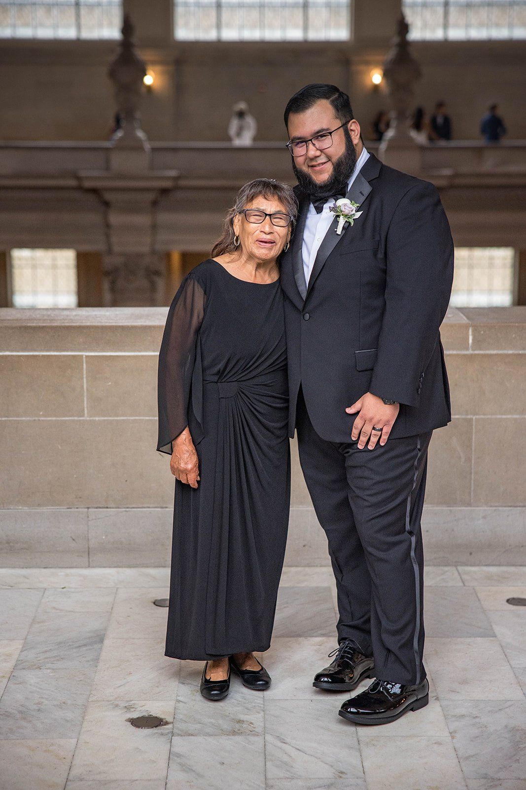 fourth-floor gallery city hall wedding + boudin bistro (planning-restart story), Portraits in the Marble