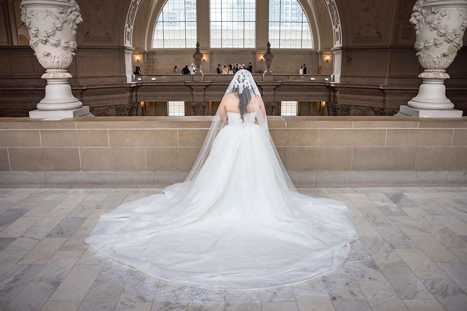 fourth-floor gallery city hall wedding + boudin bistro (planning-restart story), Portraits in the Marble
