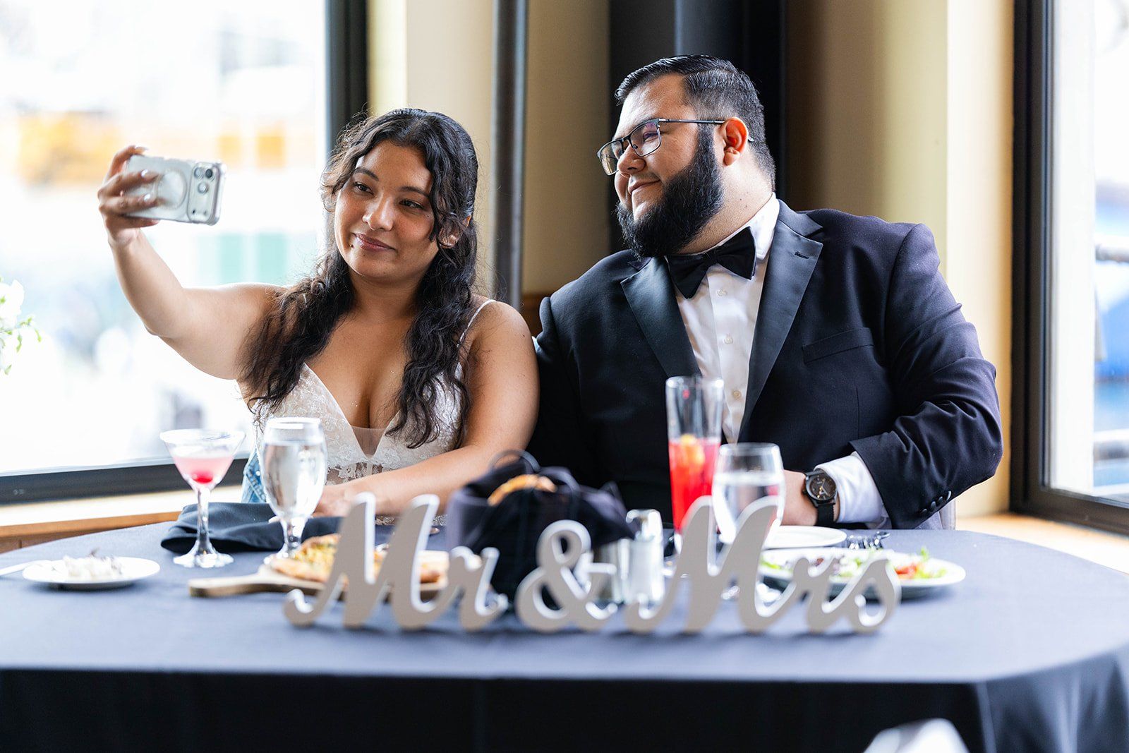 fourth-floor gallery city hall wedding, Dinner on the Fisherman's Wharf Waterfront