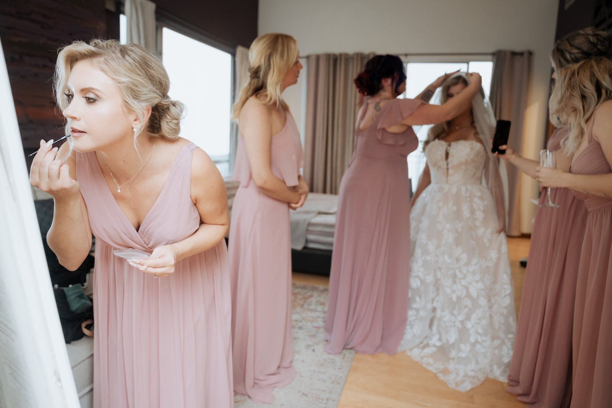 private cliffside residence wedding, malibu, Two Getting-Ready Floors at the Private Malibu Cliffside Residence