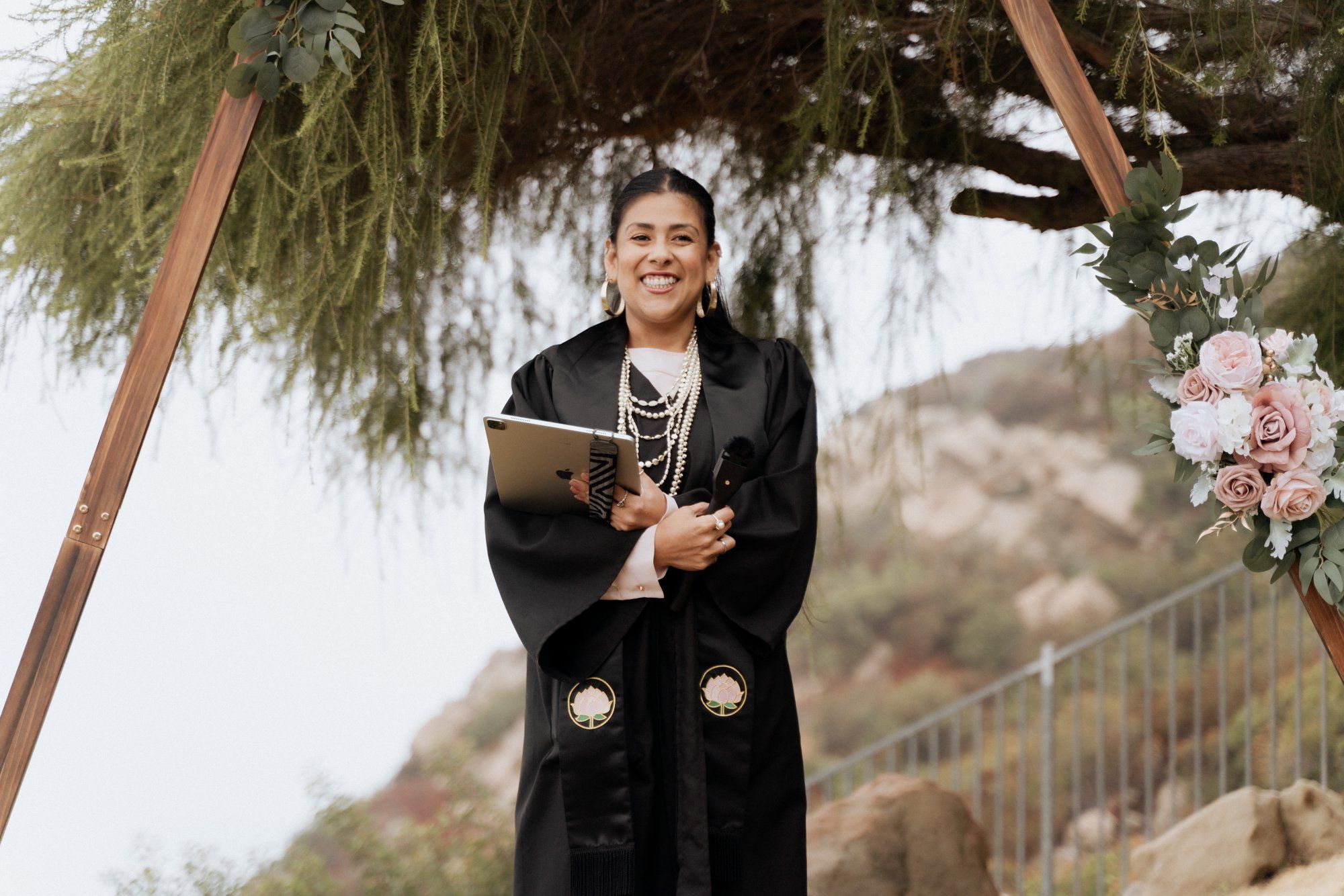 private cliffside residence wedding, malibu, An Ocean-View Ceremony at the Cliffside Residence in Malibu