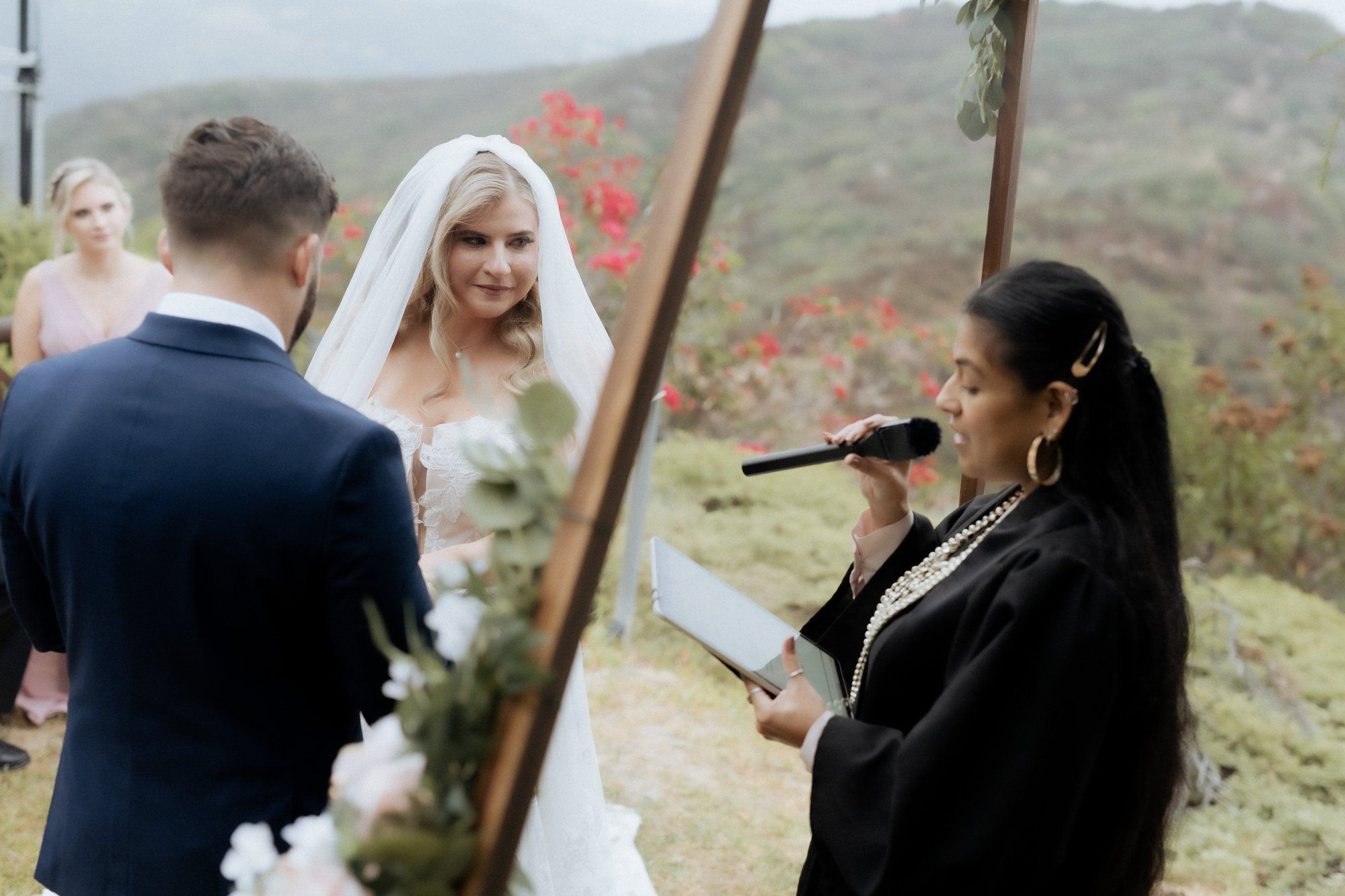 private cliffside residence wedding in Malibu, An Ocean-View Ceremony at the Cliffside Residence in Malibu
