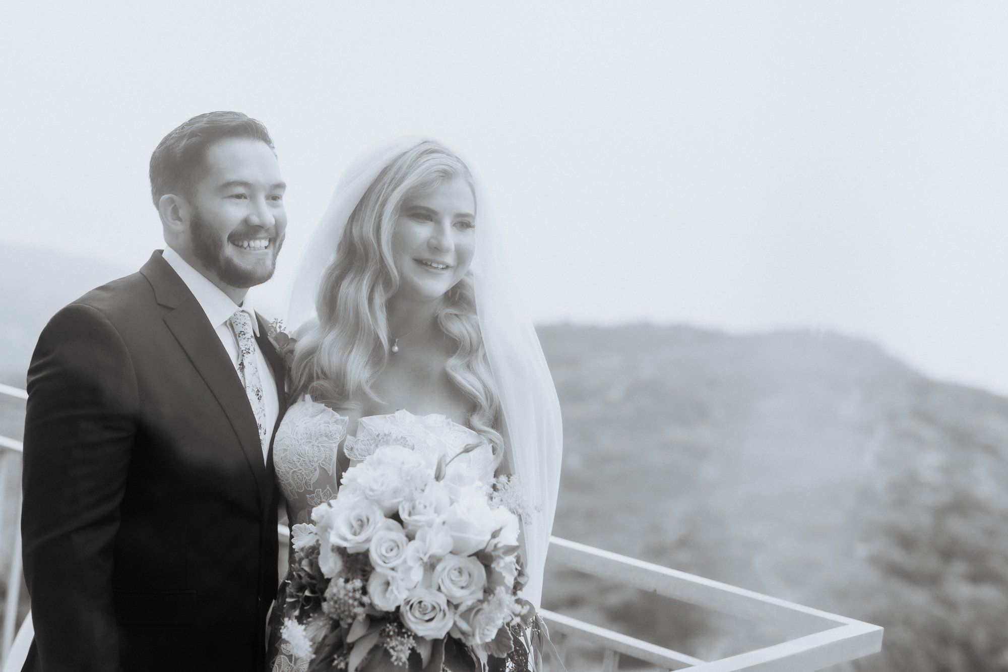 private cliffside residence wedding, malibu, Portraits Along the Coast at Sunset