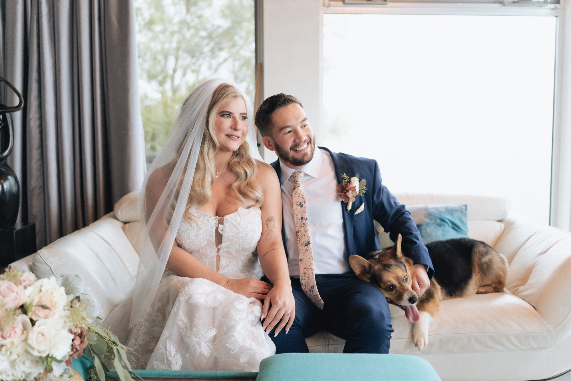 private cliffside residence wedding, malibu, Portraits Along the Coast at Sunset