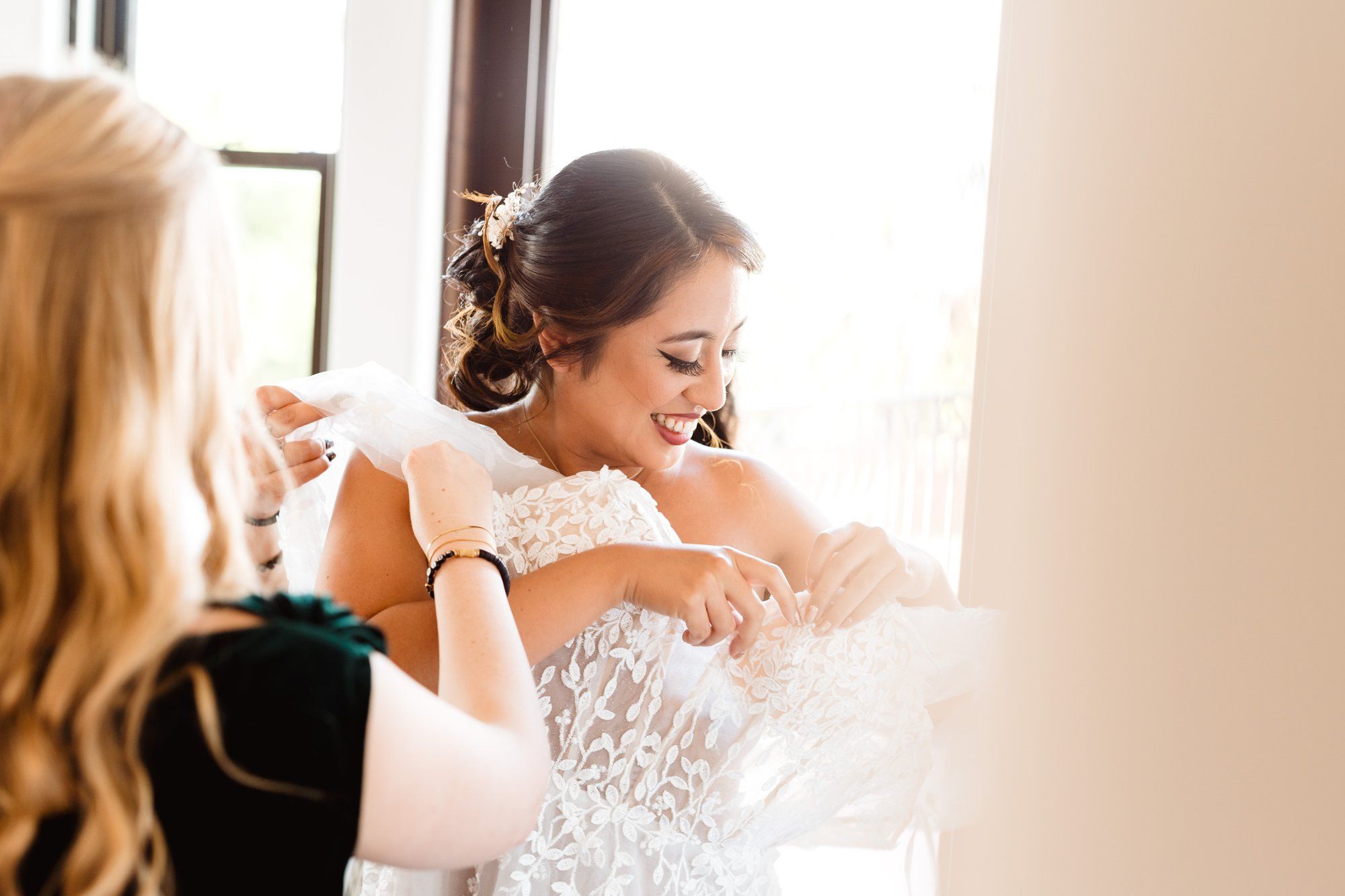 villa micro wedding at Villa Francesca, Getting Ready at Villa Francesca