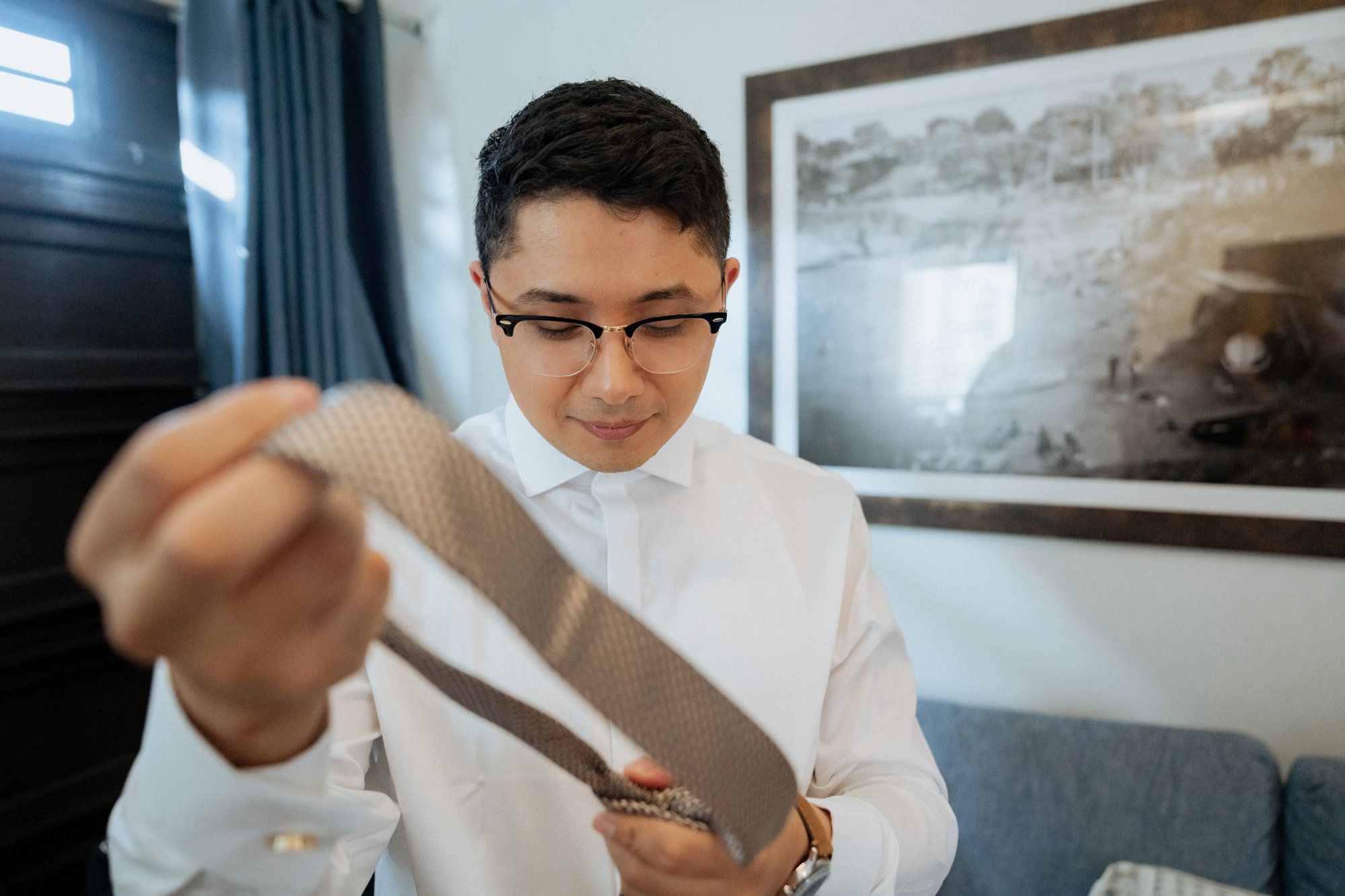 villa micro wedding at Villa Francesca, Getting Ready at Villa Francesca