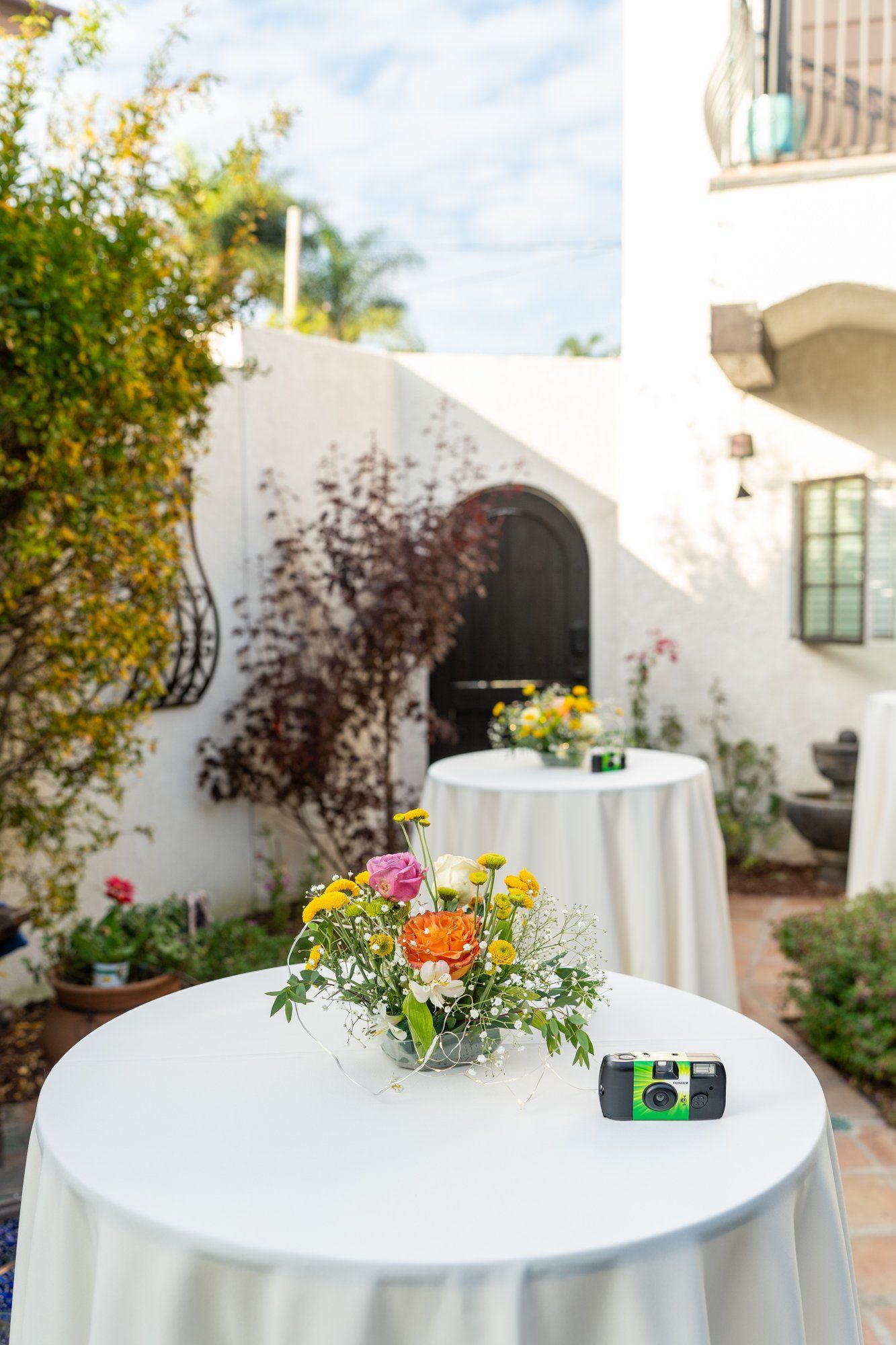 villa micro wedding at Villa Francesca, Dinner Under the Wooden Awning at Villa Francesca