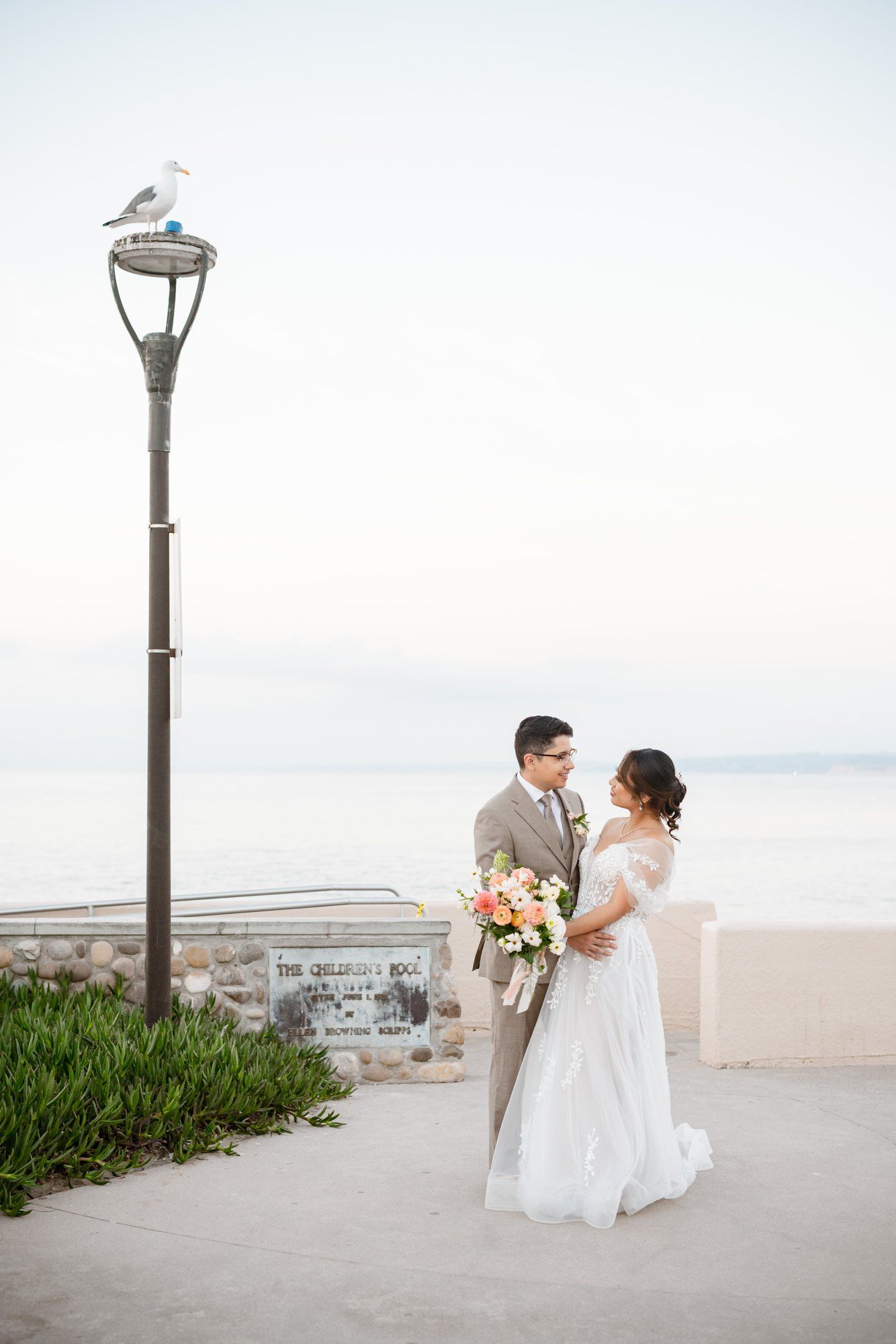 villa micro wedding at villa francesca, socal, Sunset Portraits at La Jolla Cove
