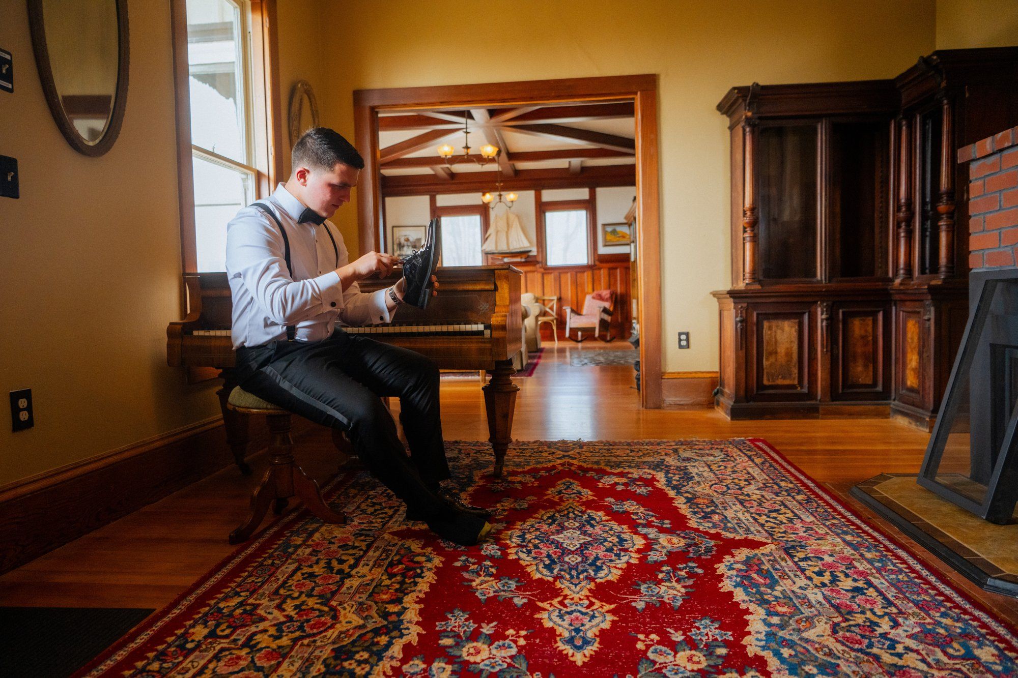 oceanfront ranch micro wedding at spring ranch, The Morning in the Grand Victorian
