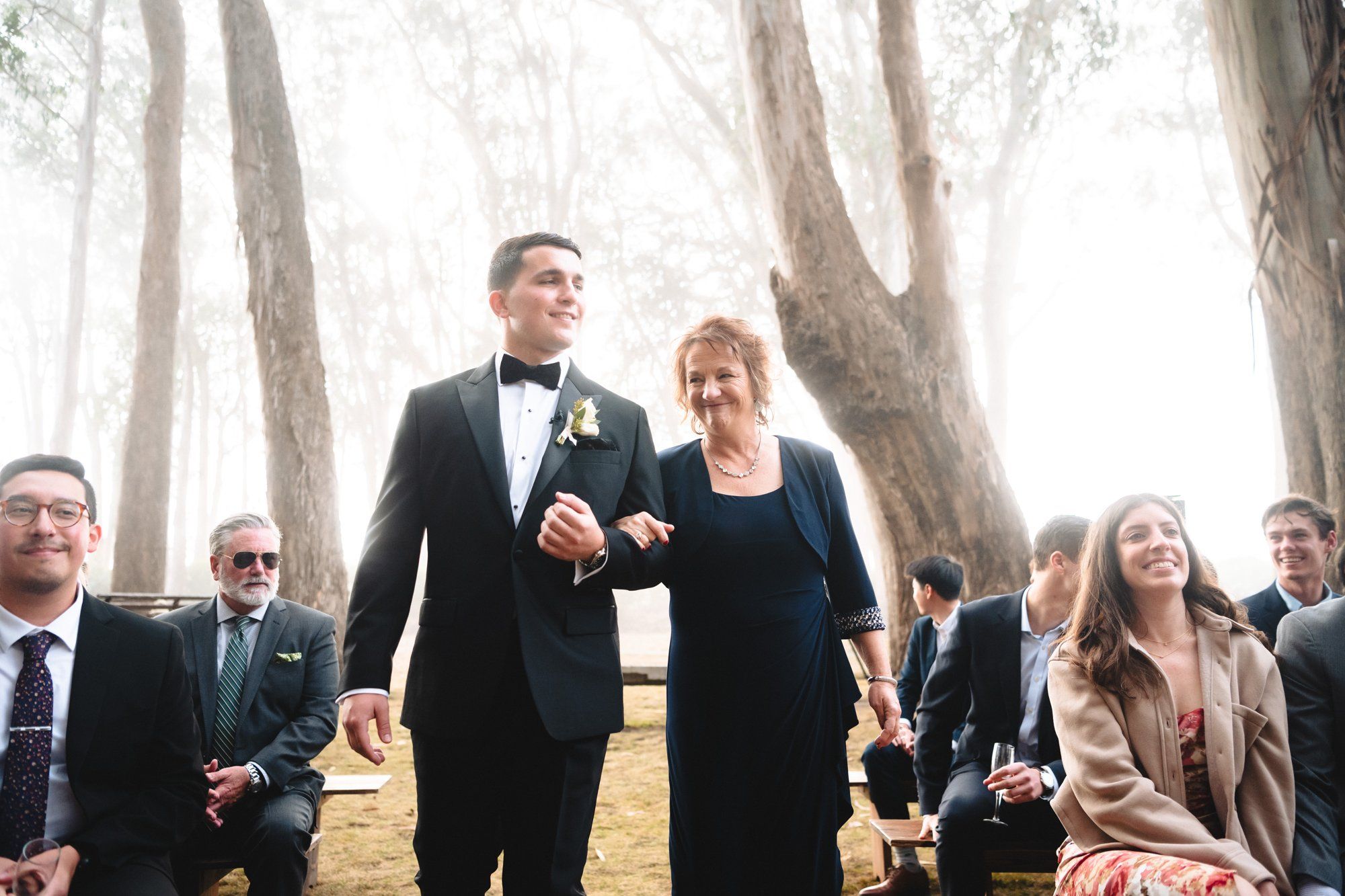 oceanfront ranch micro wedding at spring ranch, Vows in the Mendocino Coastal Meadow