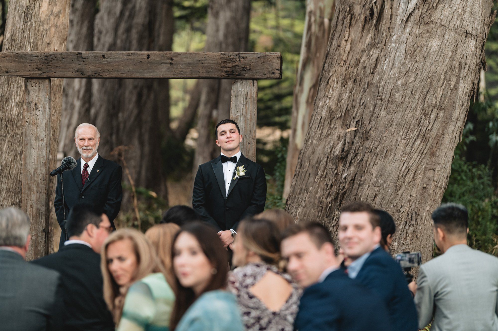 oceanfront ranch micro wedding at spring ranch, Vows in the Mendocino Coastal Meadow