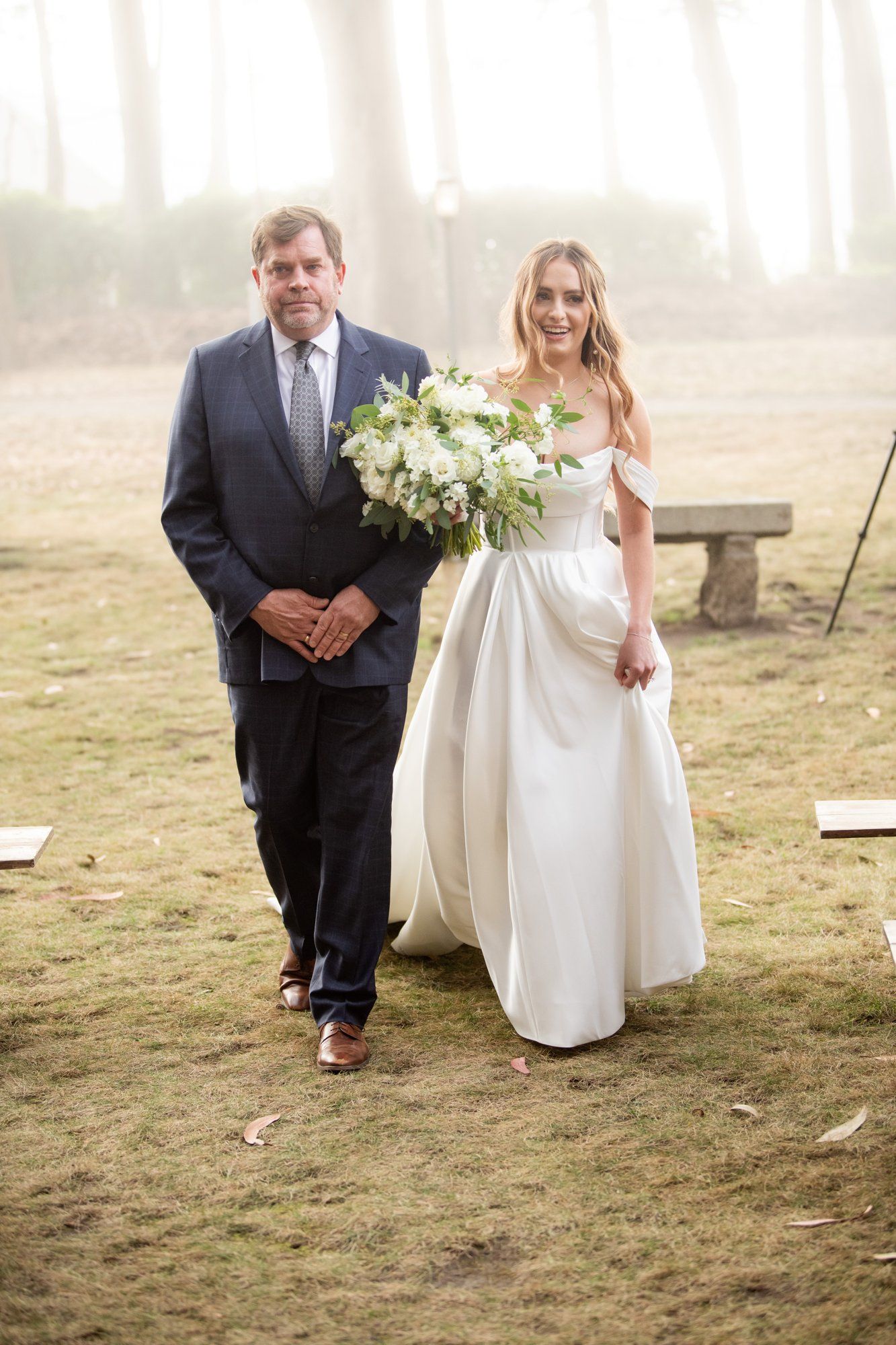 oceanfront ranch micro wedding at spring ranch, Vows in the Mendocino Coastal Meadow