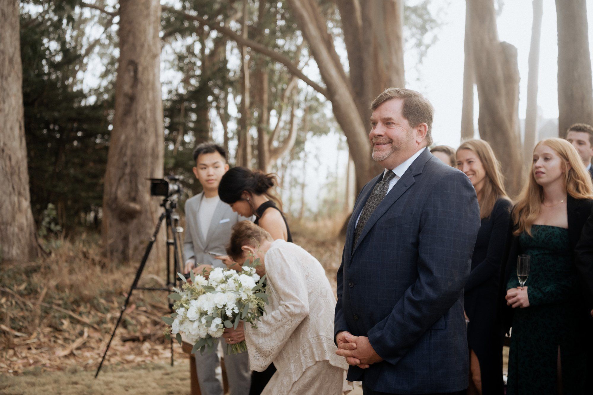 oceanfront ranch micro wedding at spring ranch, Vows in the Mendocino Coastal Meadow