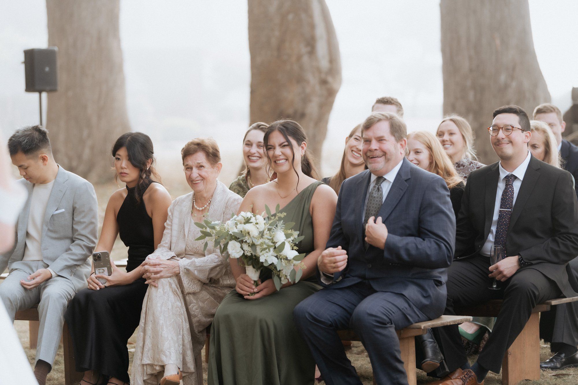 oceanfront ranch micro wedding at spring ranch, Vows in the Mendocino Coastal Meadow