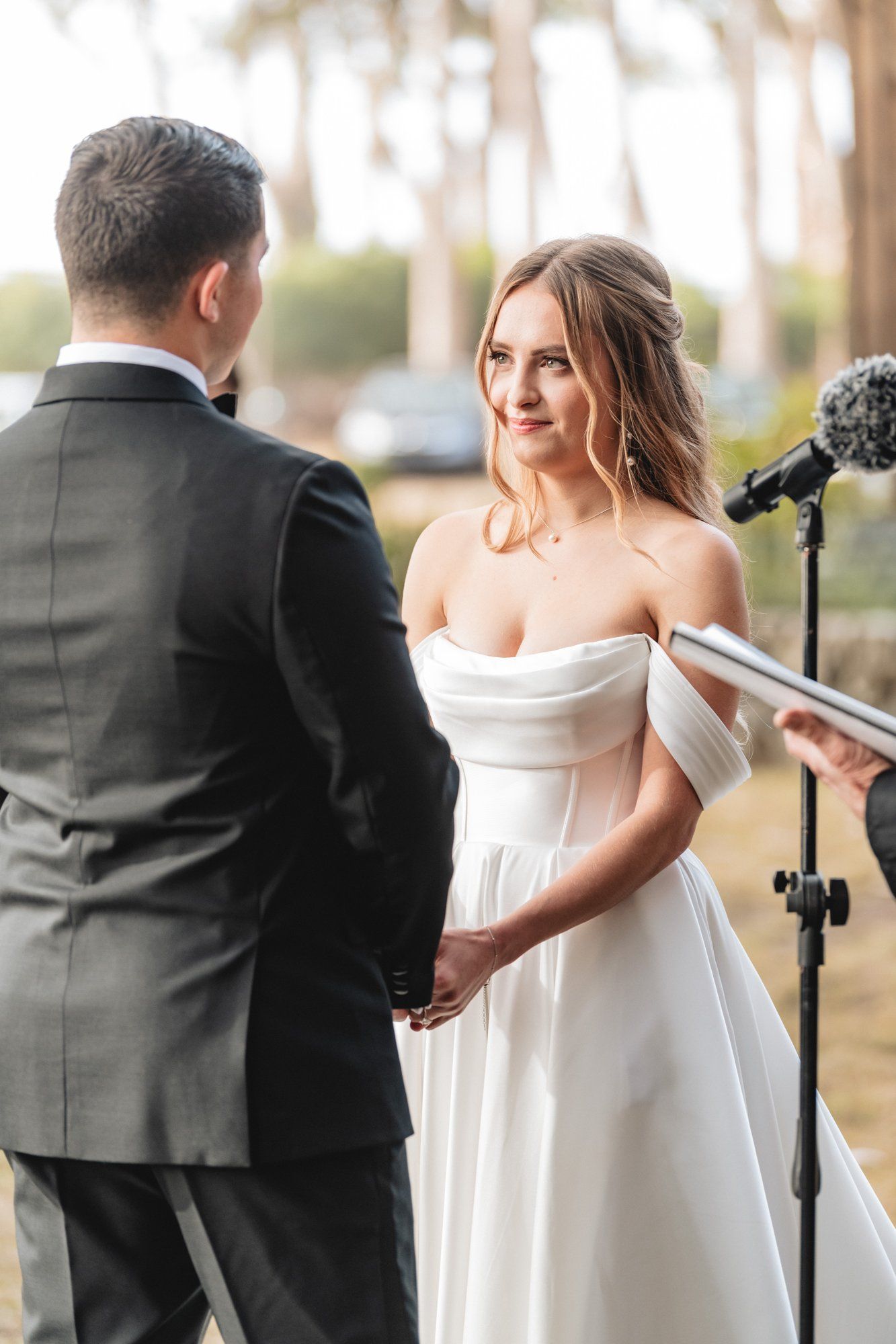 oceanfront ranch micro wedding at spring ranch, Vows in the Mendocino Coastal Meadow