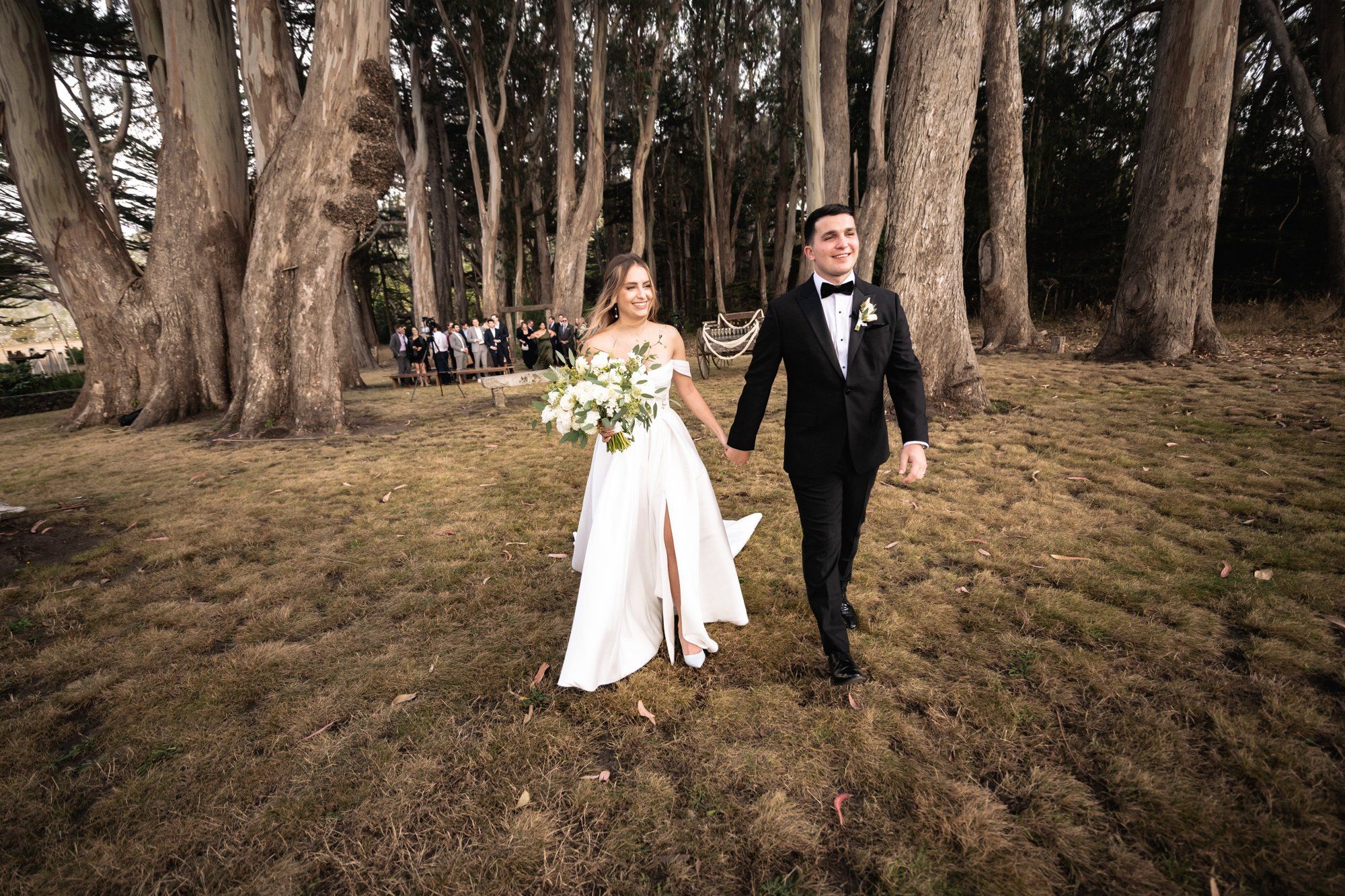 oceanfront ranch micro wedding at spring ranch, Vows in the Mendocino Coastal Meadow