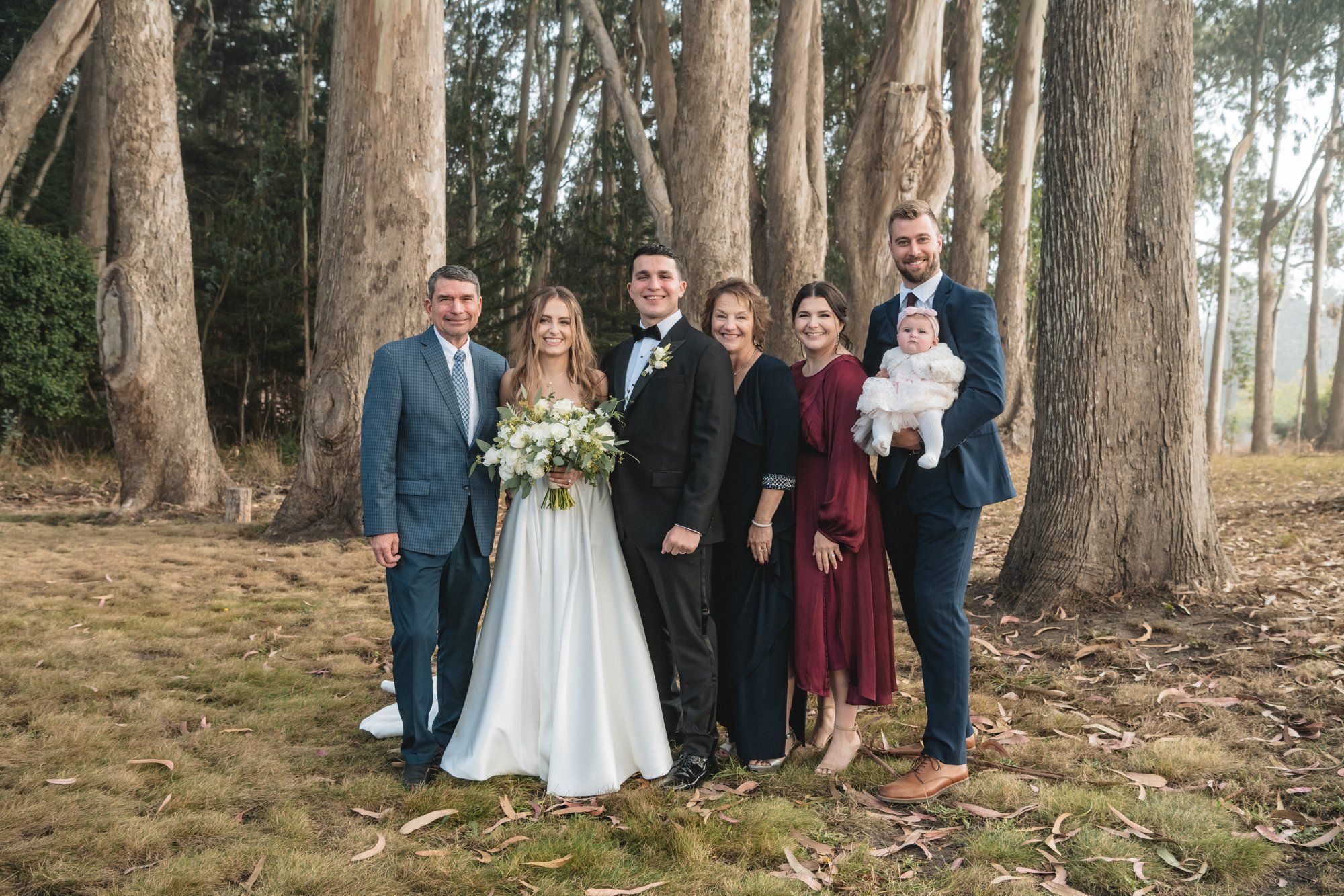 oceanfront ranch micro wedding at spring ranch, Portraits Among the Eucalyptus on the Mendocino Coast Ranch
