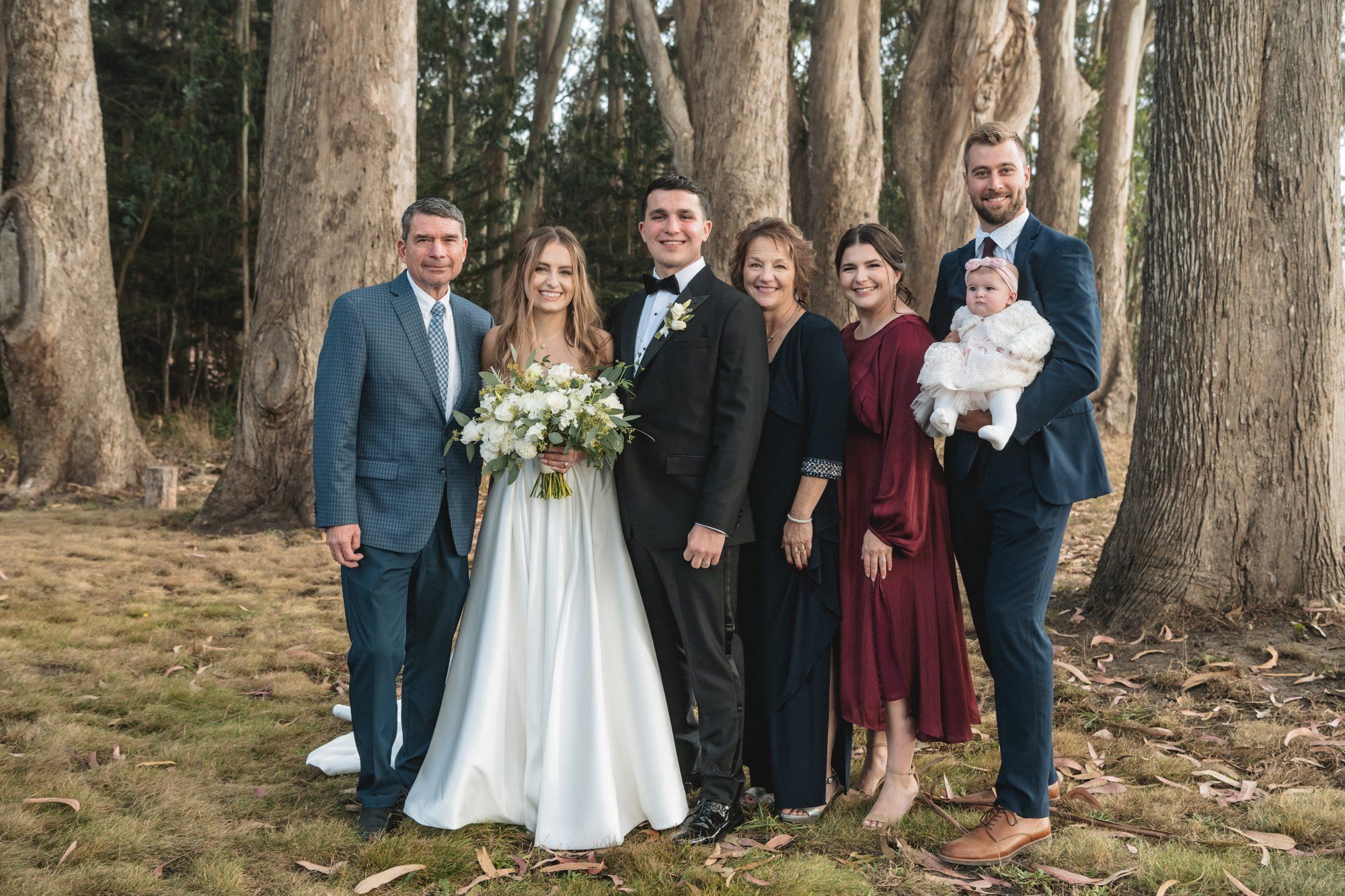 oceanfront ranch micro wedding at spring ranch, Portraits Among the Eucalyptus on the Mendocino Coast Ranch