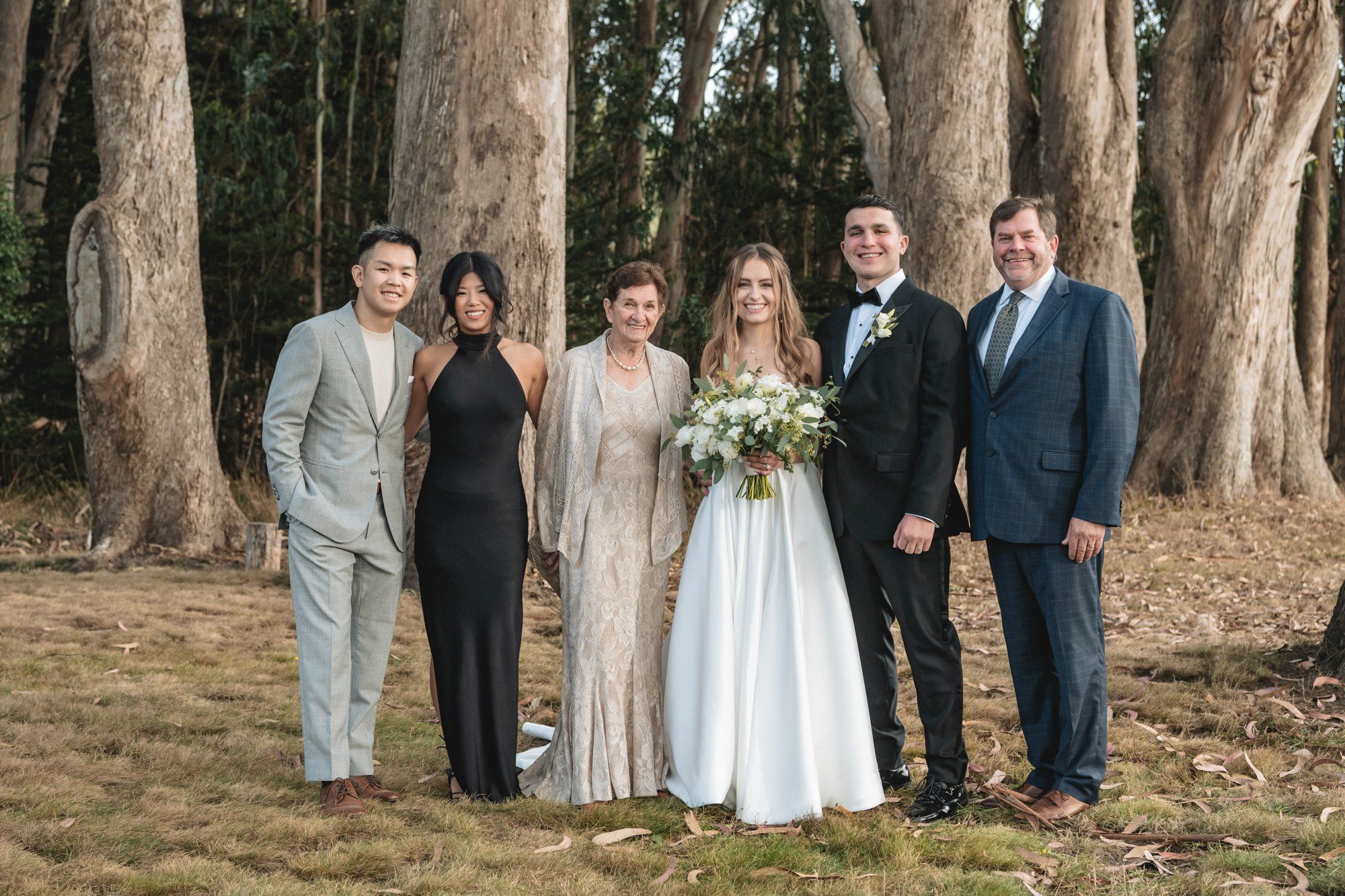 oceanfront ranch micro wedding at spring ranch, Portraits Among the Eucalyptus on the Mendocino Coast Ranch