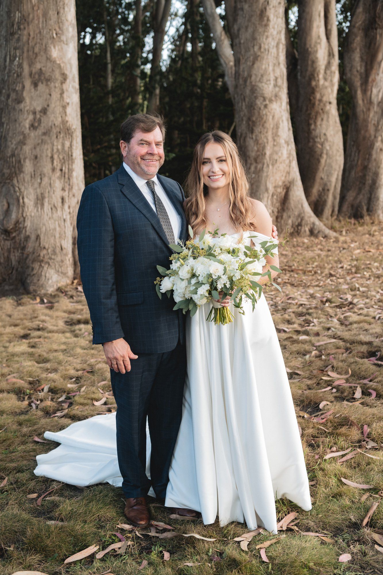 oceanfront ranch micro wedding at spring ranch, Portraits Among the Eucalyptus on the Mendocino Coast Ranch