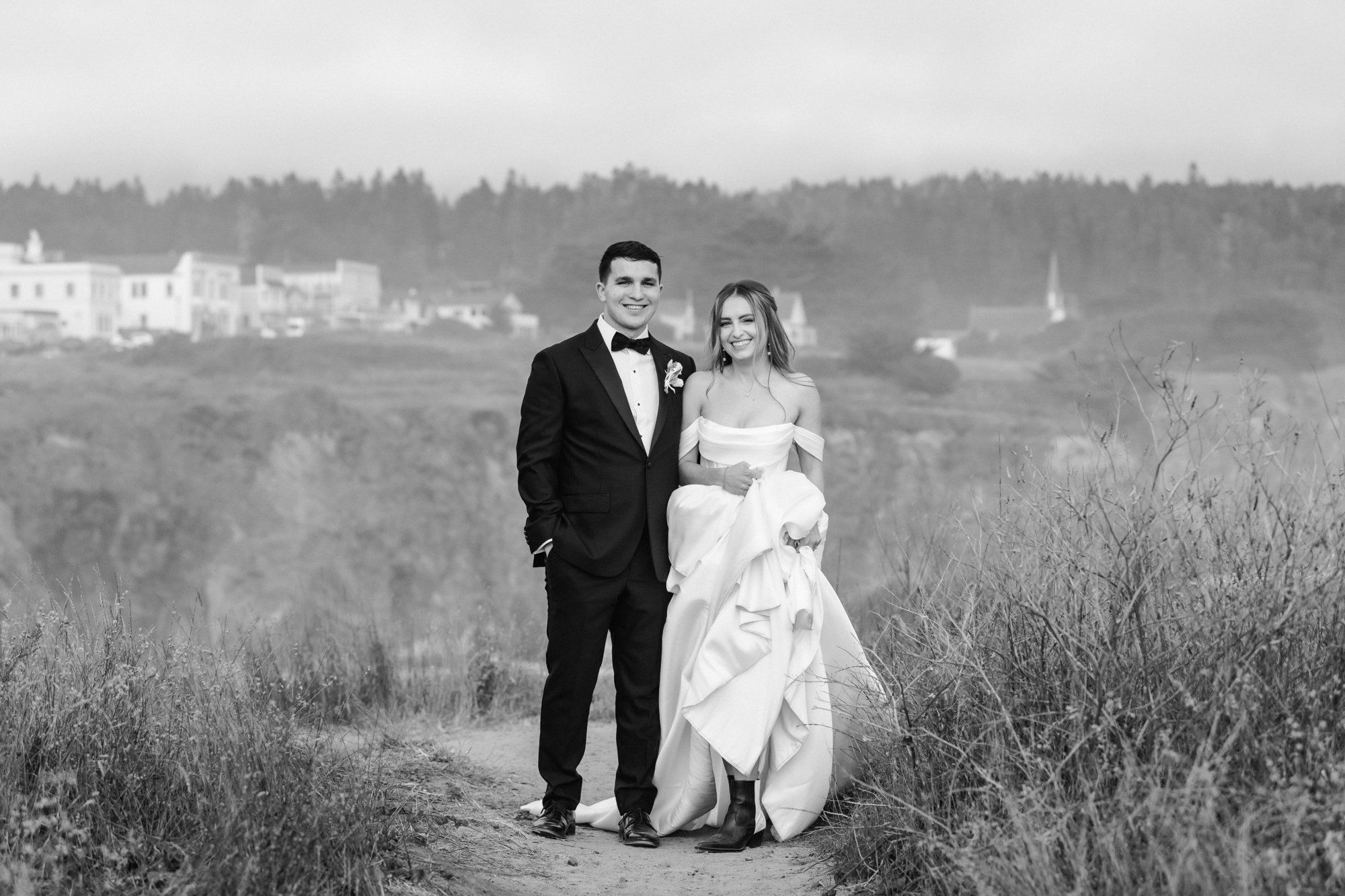 oceanfront ranch micro wedding at spring ranch, Portraits Among the Eucalyptus on the Mendocino Coast Ranch