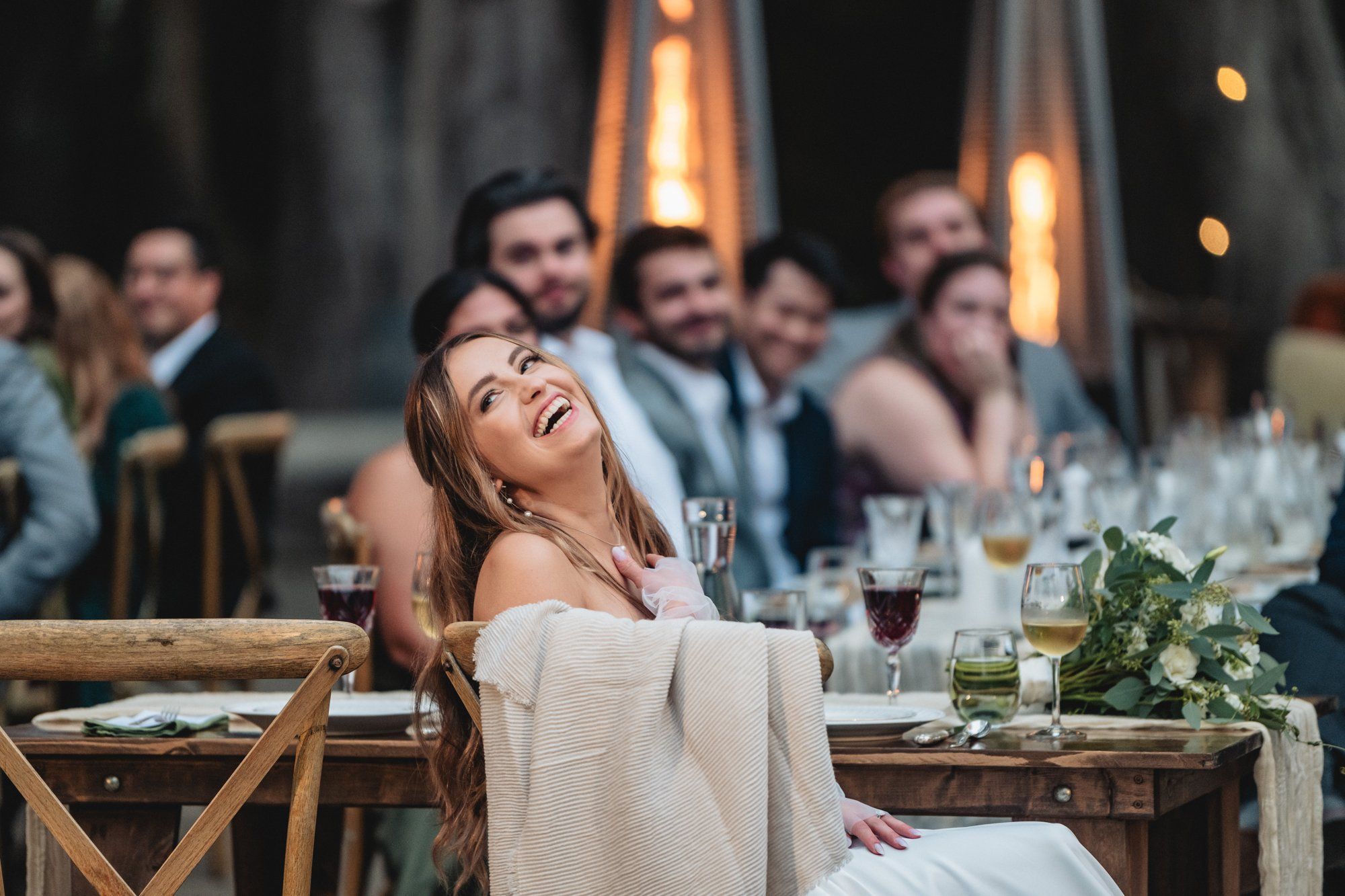 oceanfront ranch micro wedding at spring ranch, Dinner at Spring Ranch, Under the Eucalyptus
