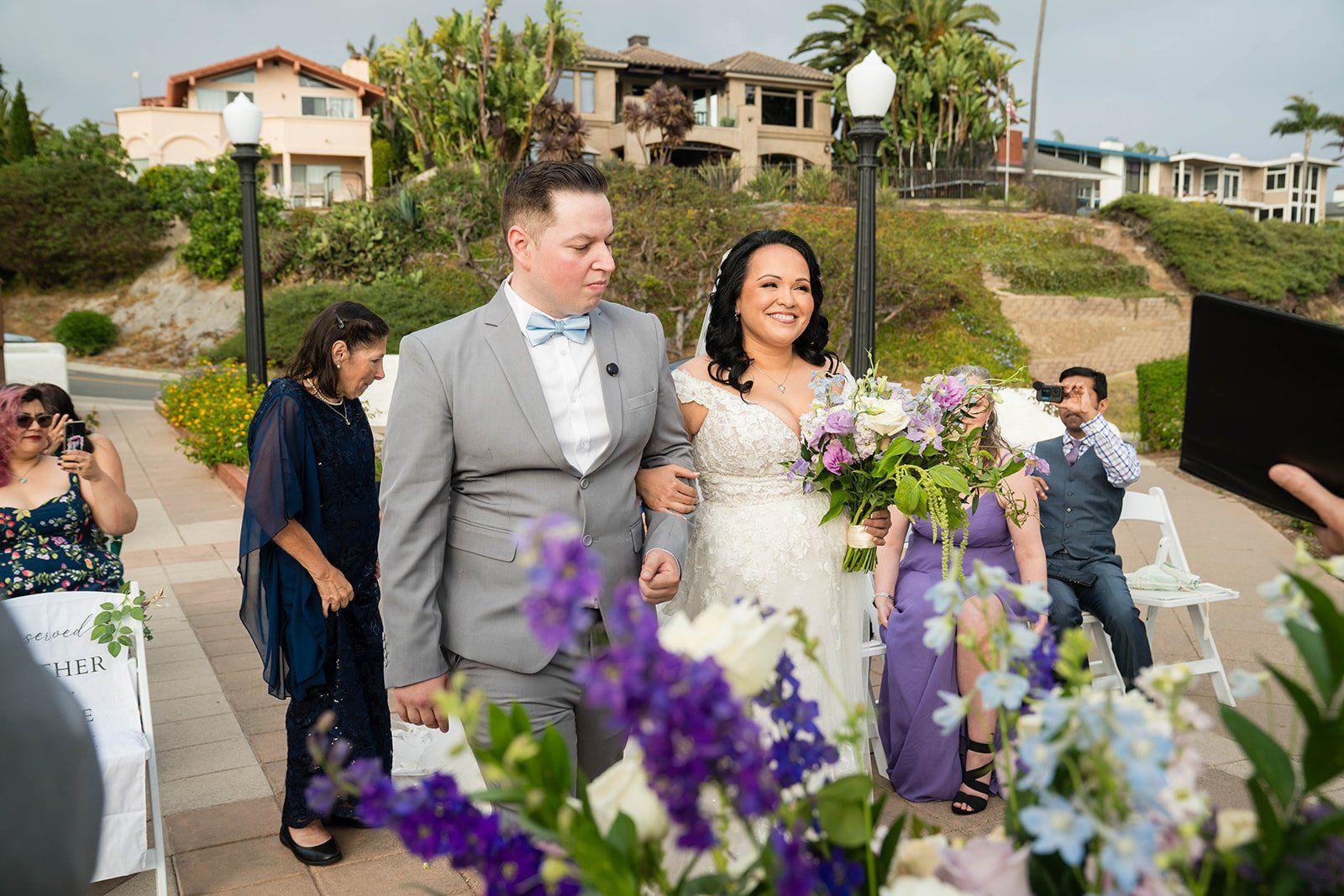 cliffside gazebo ceremony + beach sunset, dana point, The Cliffside Gazebo Ceremony