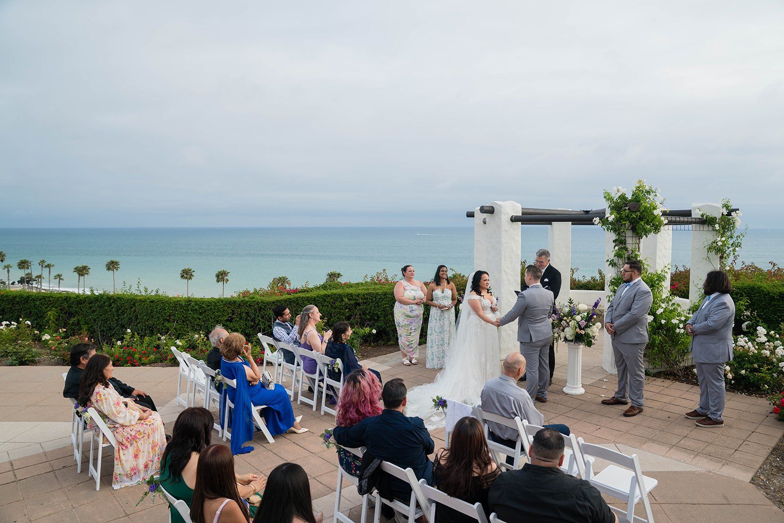 cliffside gazebo ceremony + beach sunset, dana point, The Cliffside Gazebo Ceremony