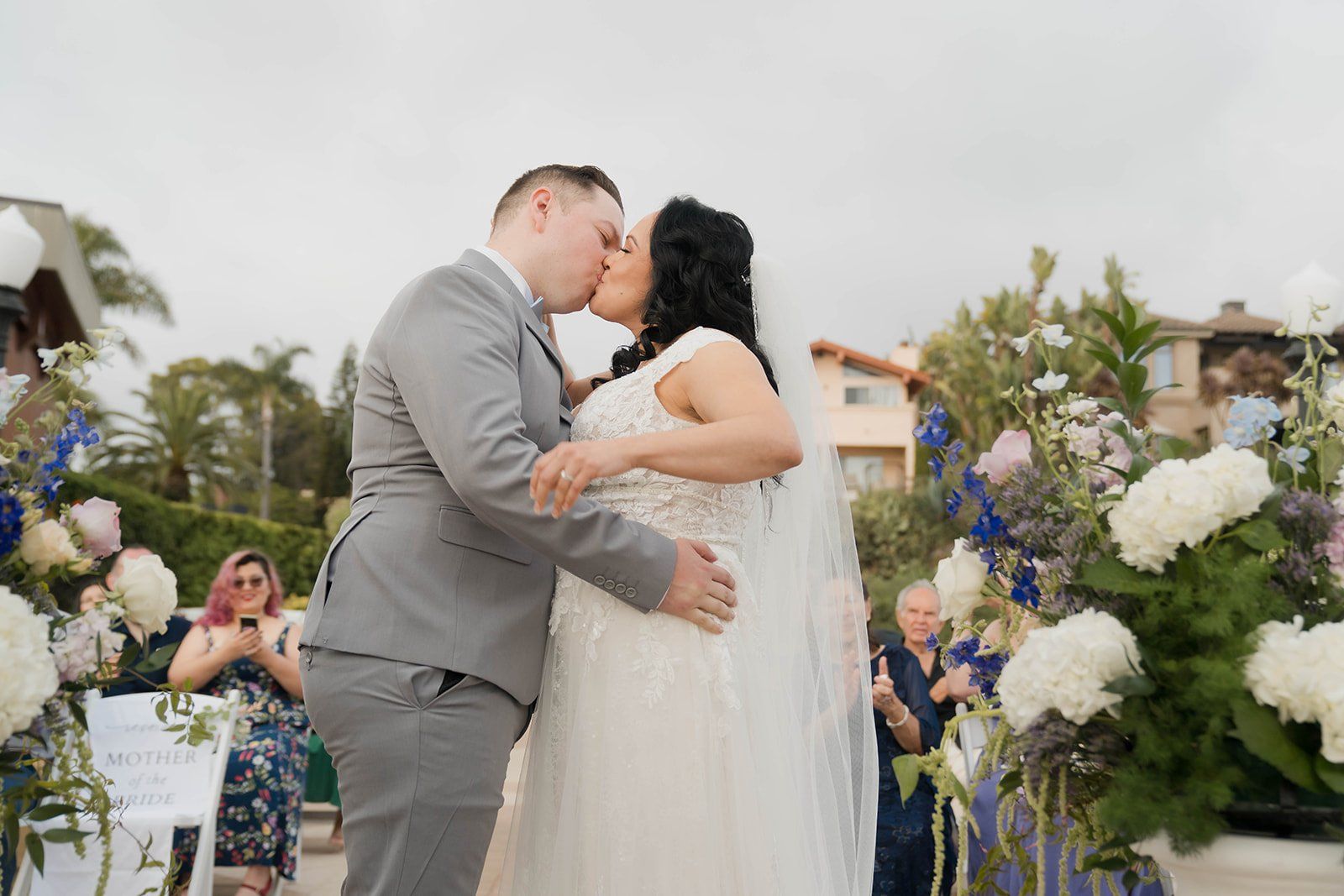 cliffside gazebo ceremony + beach sunset, dana point, The Cliffside Gazebo Ceremony