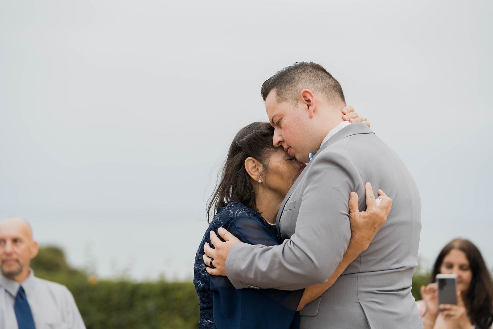 cliffside gazebo ceremony + beach sunset, dana point, Family, Cake, and the First Dance