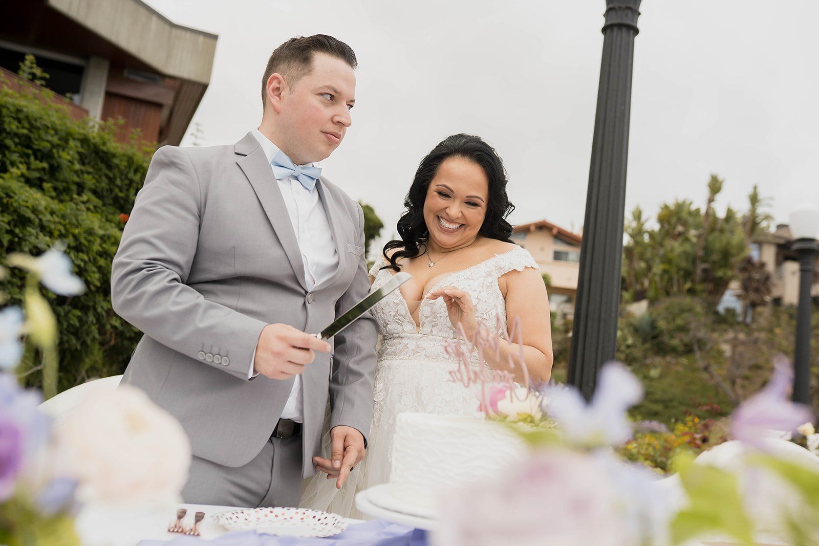 cliffside gazebo ceremony + beach sunset, dana point, Family, Cake, and the First Dance