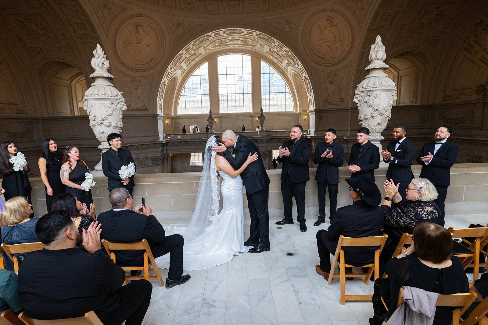fine-dining micro wedding at wayfare tavern, sf, Married at San Francisco City Hall