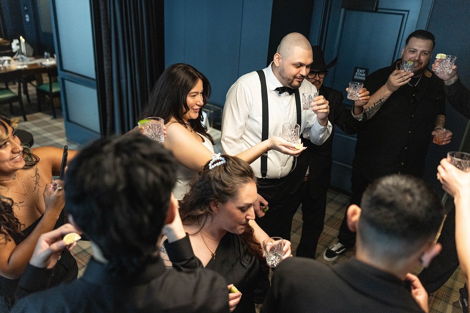 fine-dining micro wedding at wayfare tavern, sf, Dinner at Wayfare Tavern