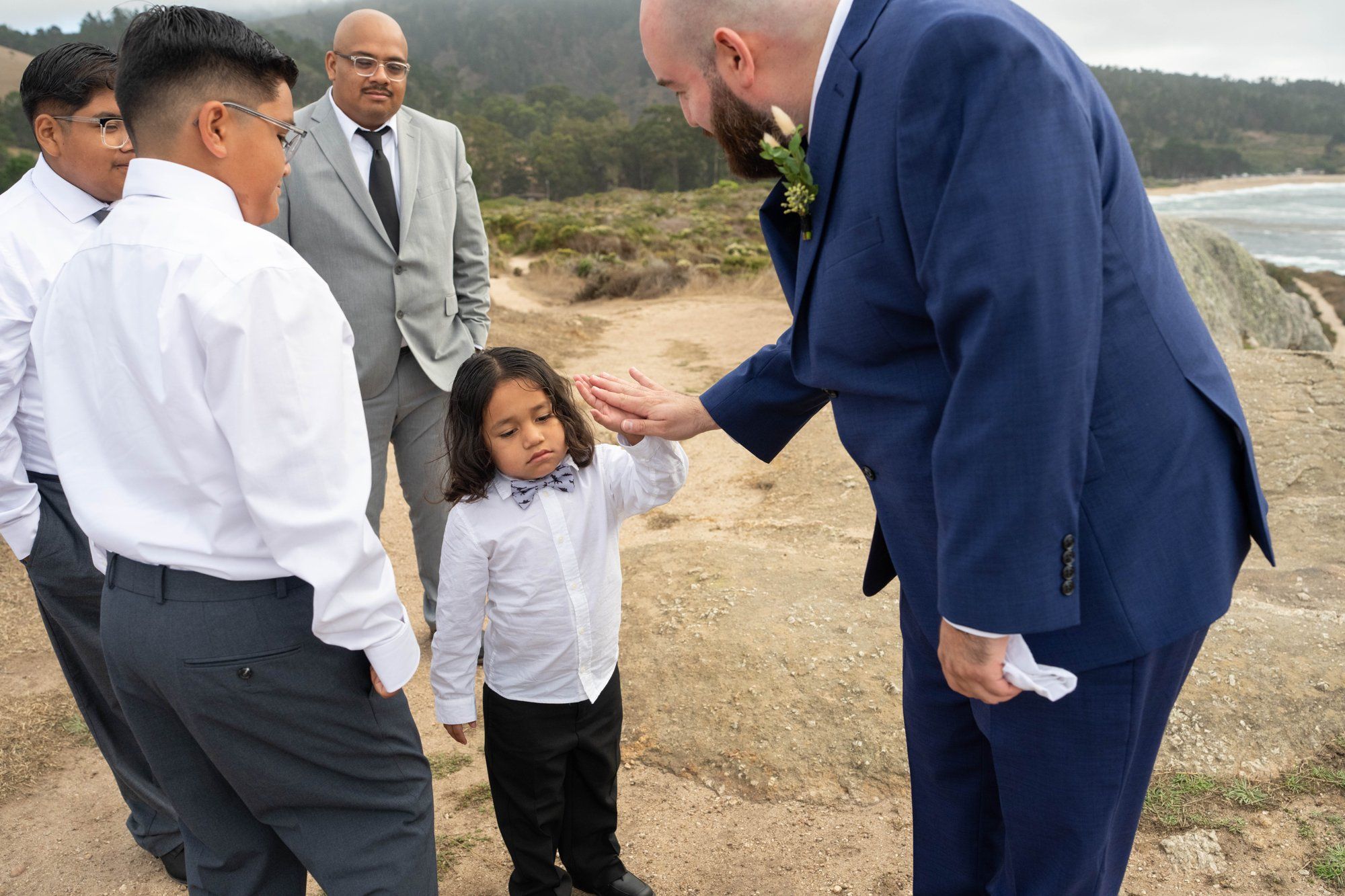 carmel wedding rock cliffside elopement, Portraits on the Carmel Coast Cliffs