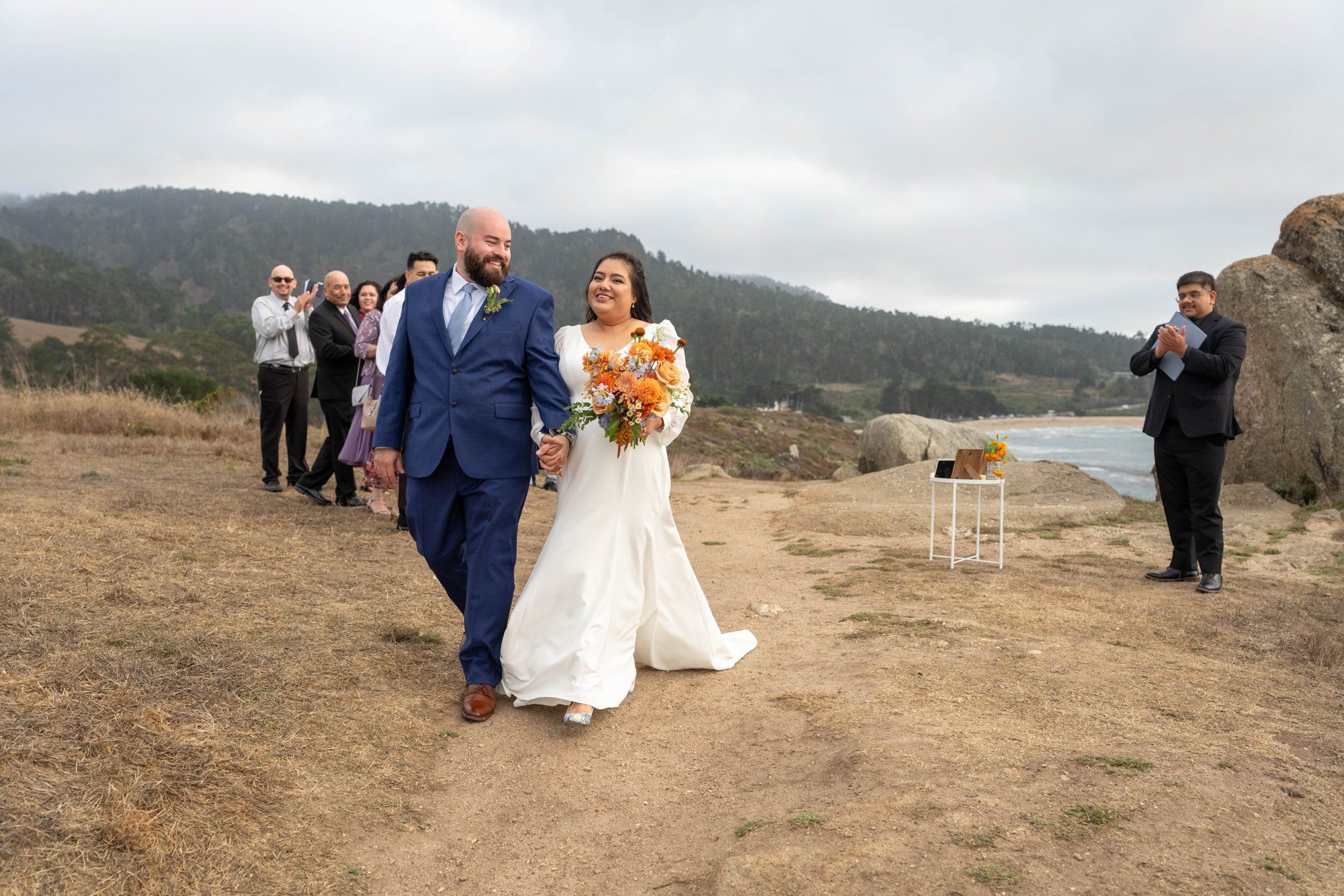 carmel wedding rock cliffside elopement, Married on the Rock, Above the Pacific
