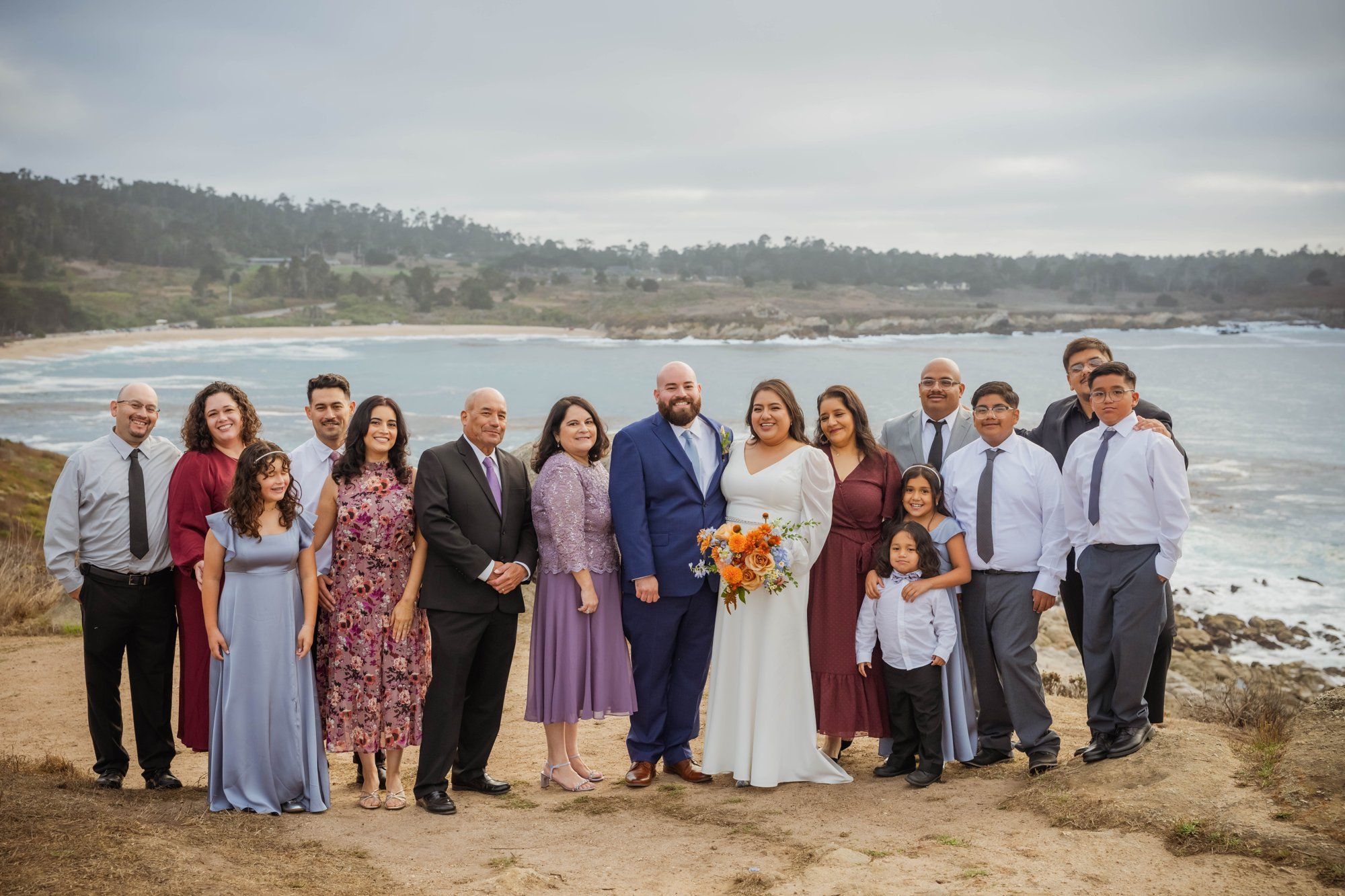 carmel wedding rock cliffside elopement, Portraits on the Carmel Coast Cliffs