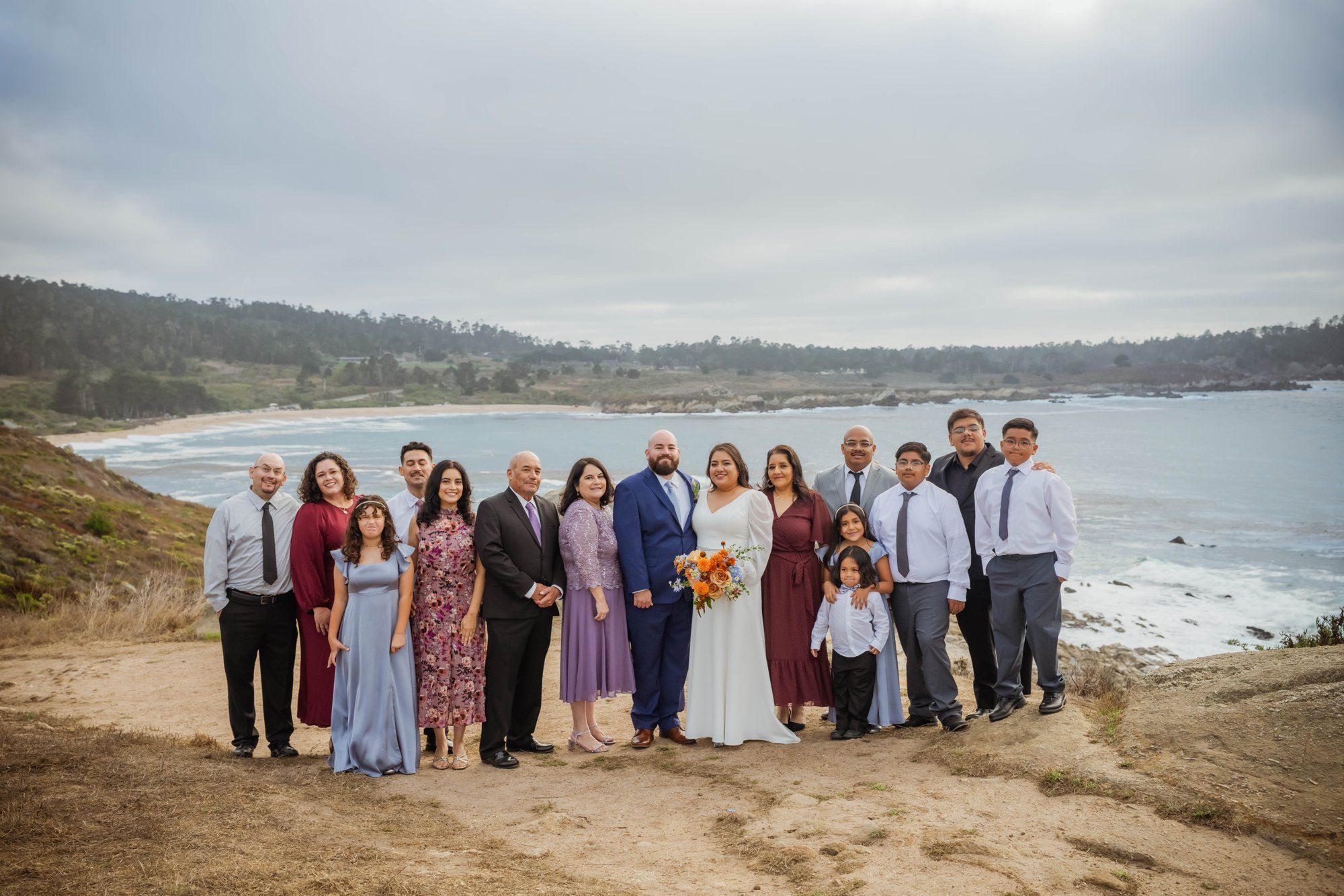 carmel wedding rock cliffside elopement, Portraits on the Carmel Coast Cliffs