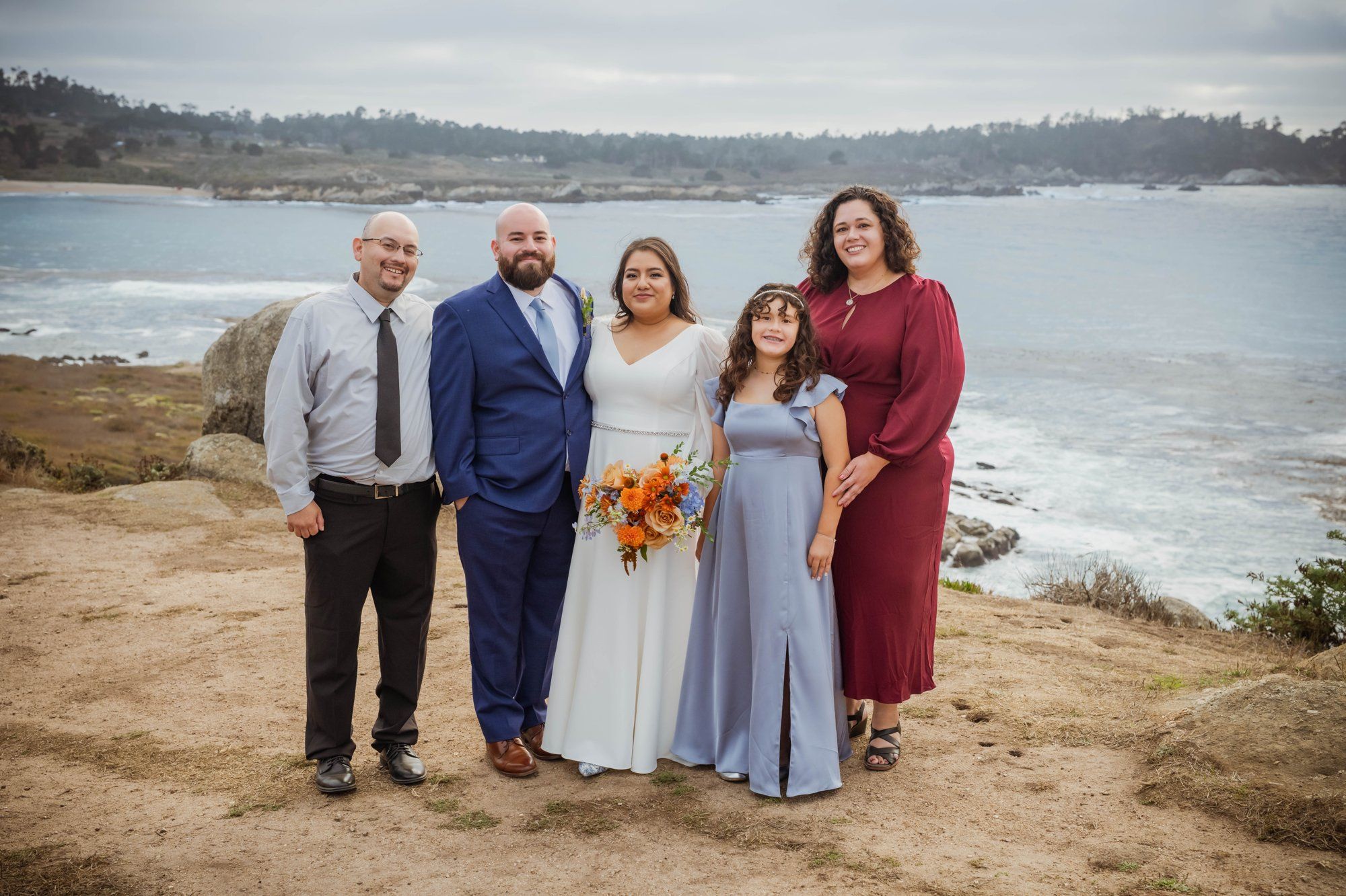 carmel wedding rock cliffside elopement, Portraits on the Carmel Coast Cliffs