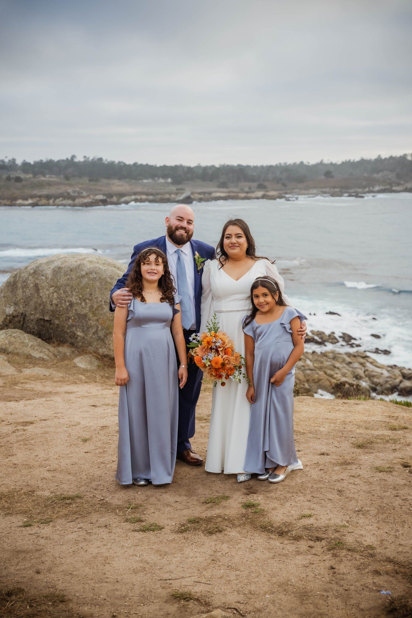 carmel wedding rock cliffside elopement, Portraits on the Carmel Coast Cliffs
