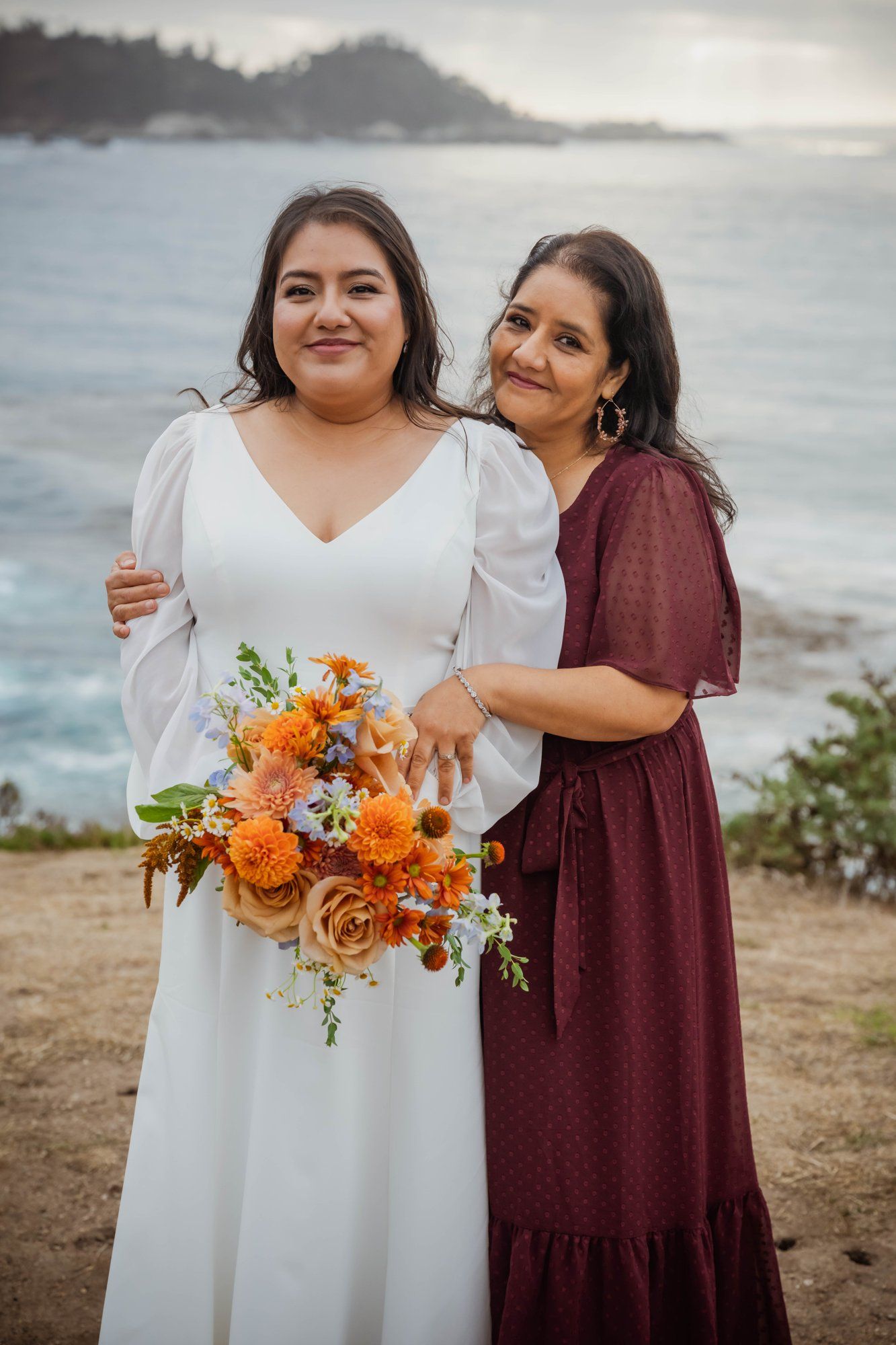 carmel wedding rock cliffside elopement, Portraits on the Carmel Coast Cliffs