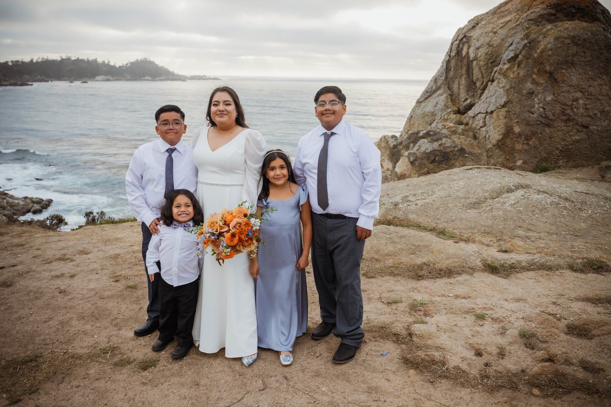 carmel wedding rock cliffside elopement, Portraits on the Carmel Coast Cliffs