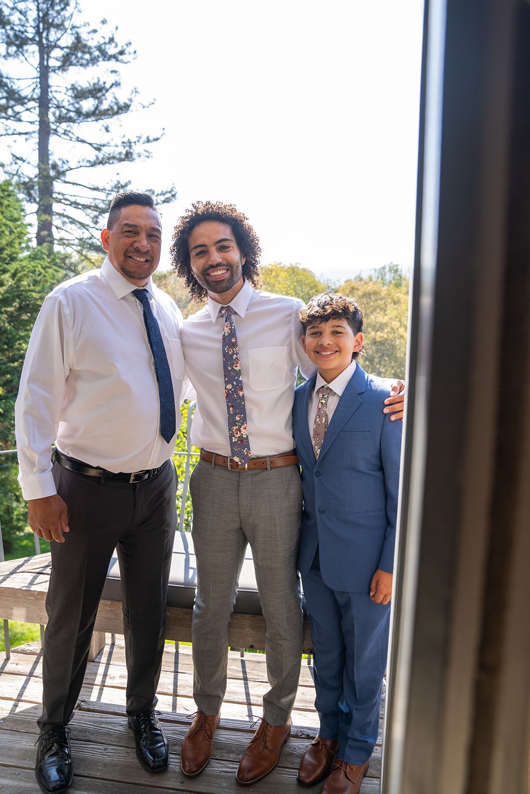 lower-lawn ceremony at olema house (51 guests), Family Portraits Along Olema Creek