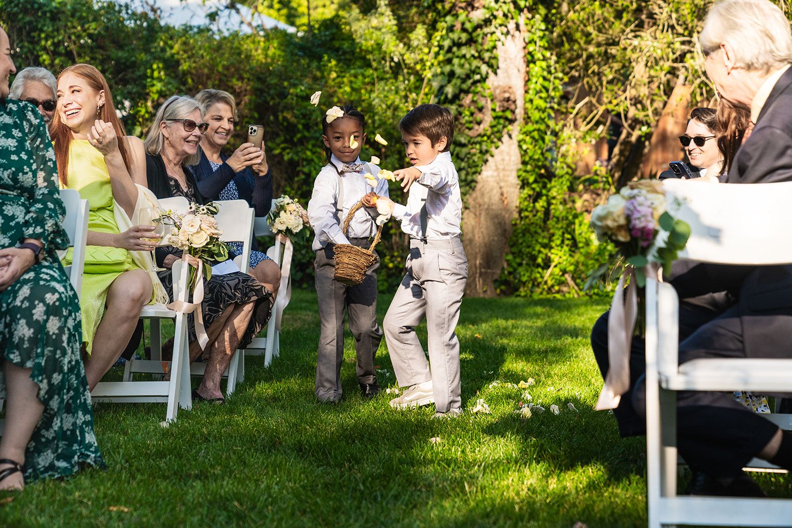 lower-lawn ceremony at olema house, The Lower-Lawn Ceremony at Olema House