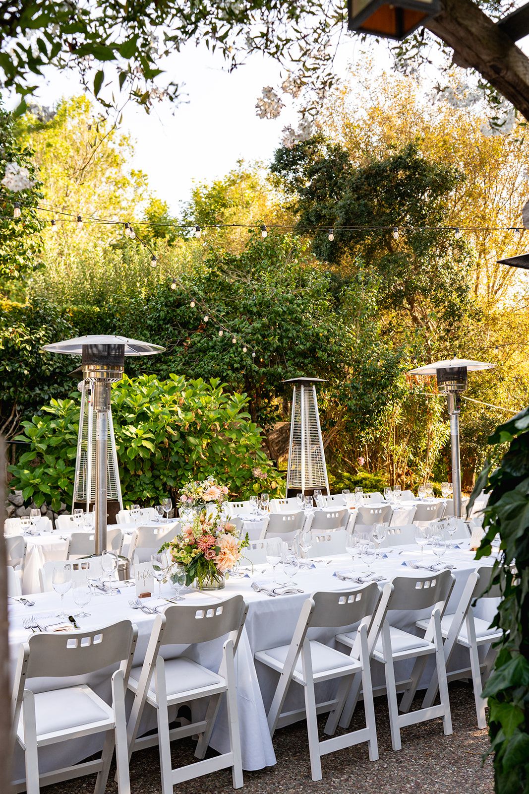 lower-lawn ceremony at olema house, Speeches, First Dance, and the Tavern