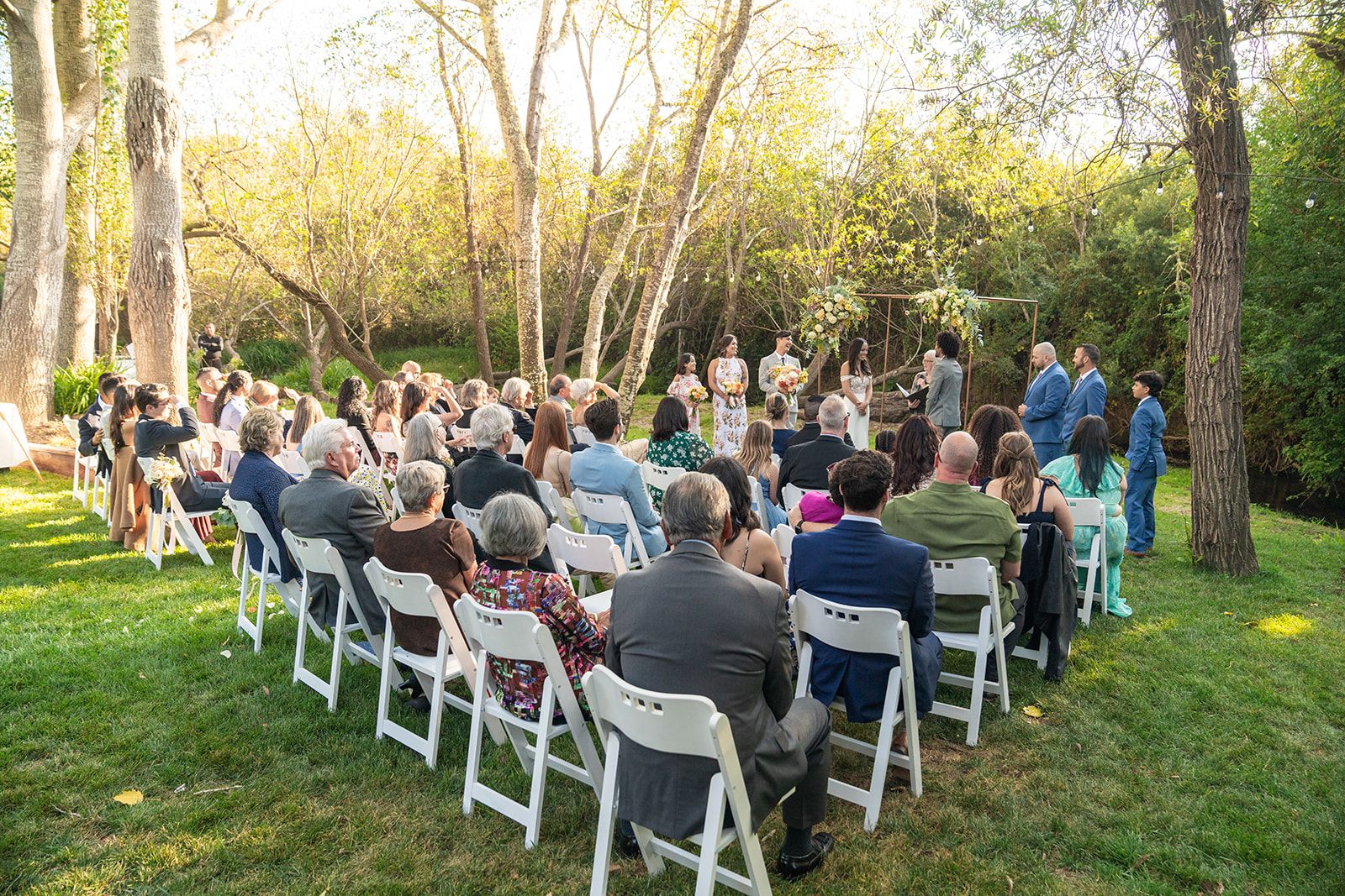 lower-lawn ceremony at olema house, The Lower-Lawn Ceremony at Olema House