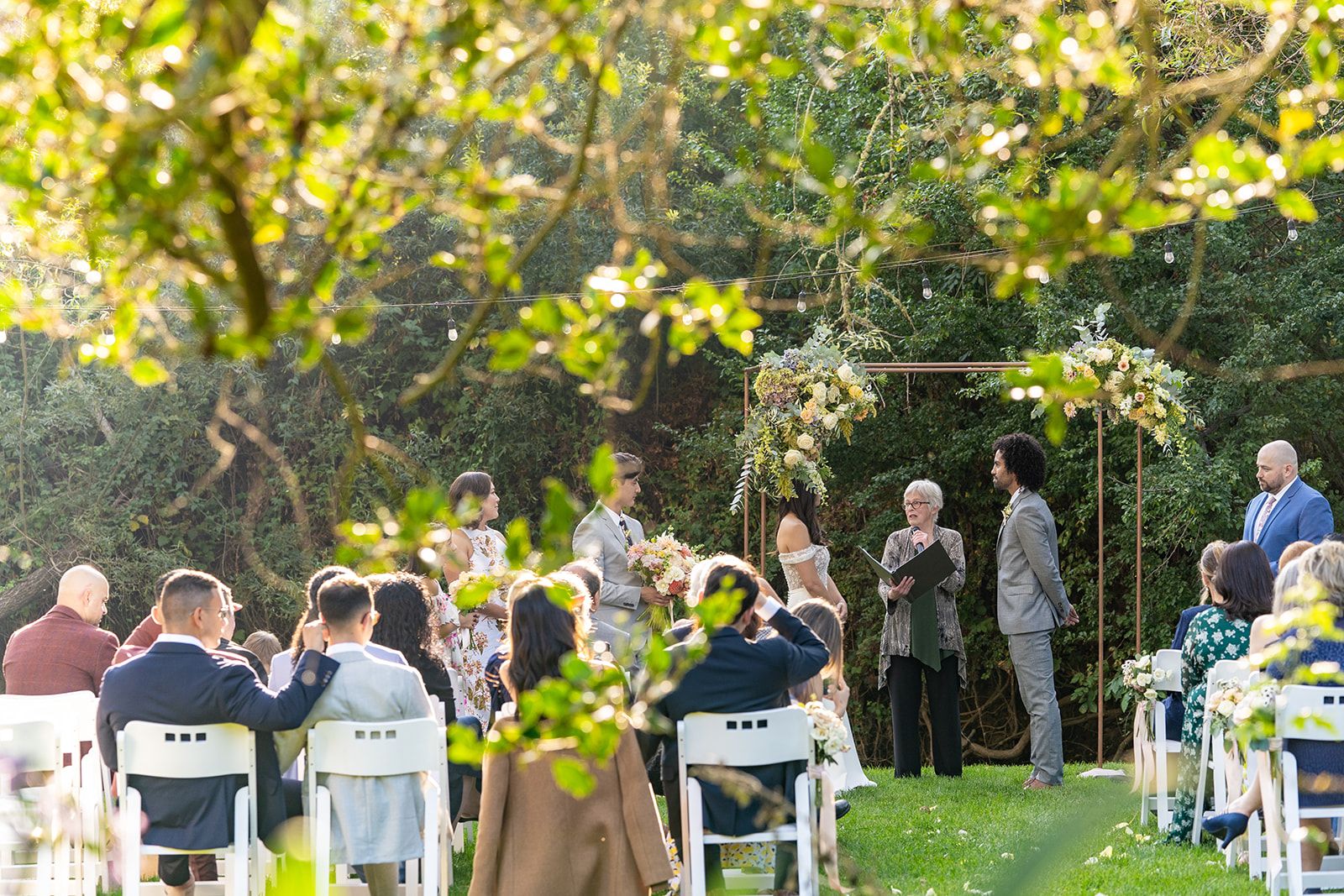 lower-lawn ceremony at olema house, The Lower-Lawn Ceremony at Olema House
